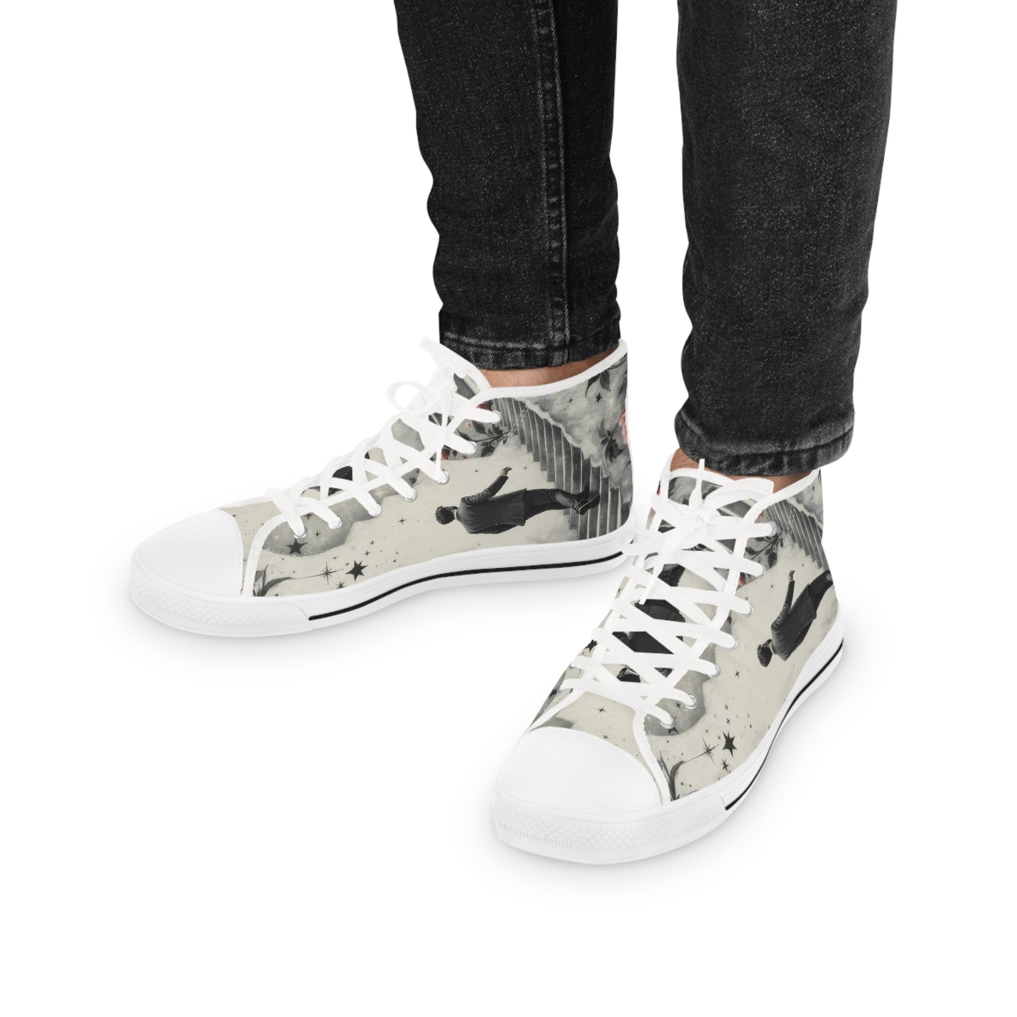 Viringee Mystic Stairways Classic High Top Sneakers for Men