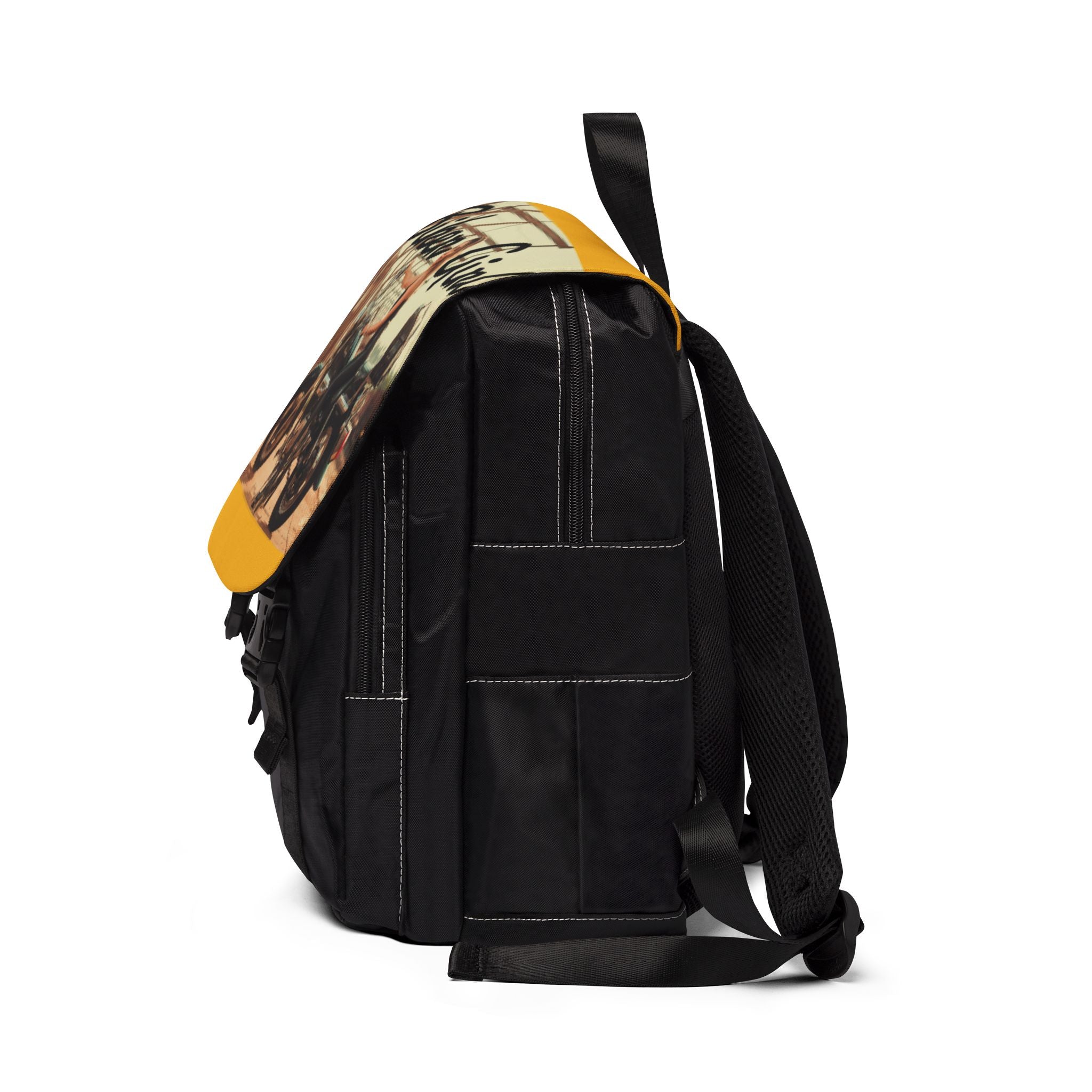 Viringee Biker Girl Unisex Shoulder Backpack