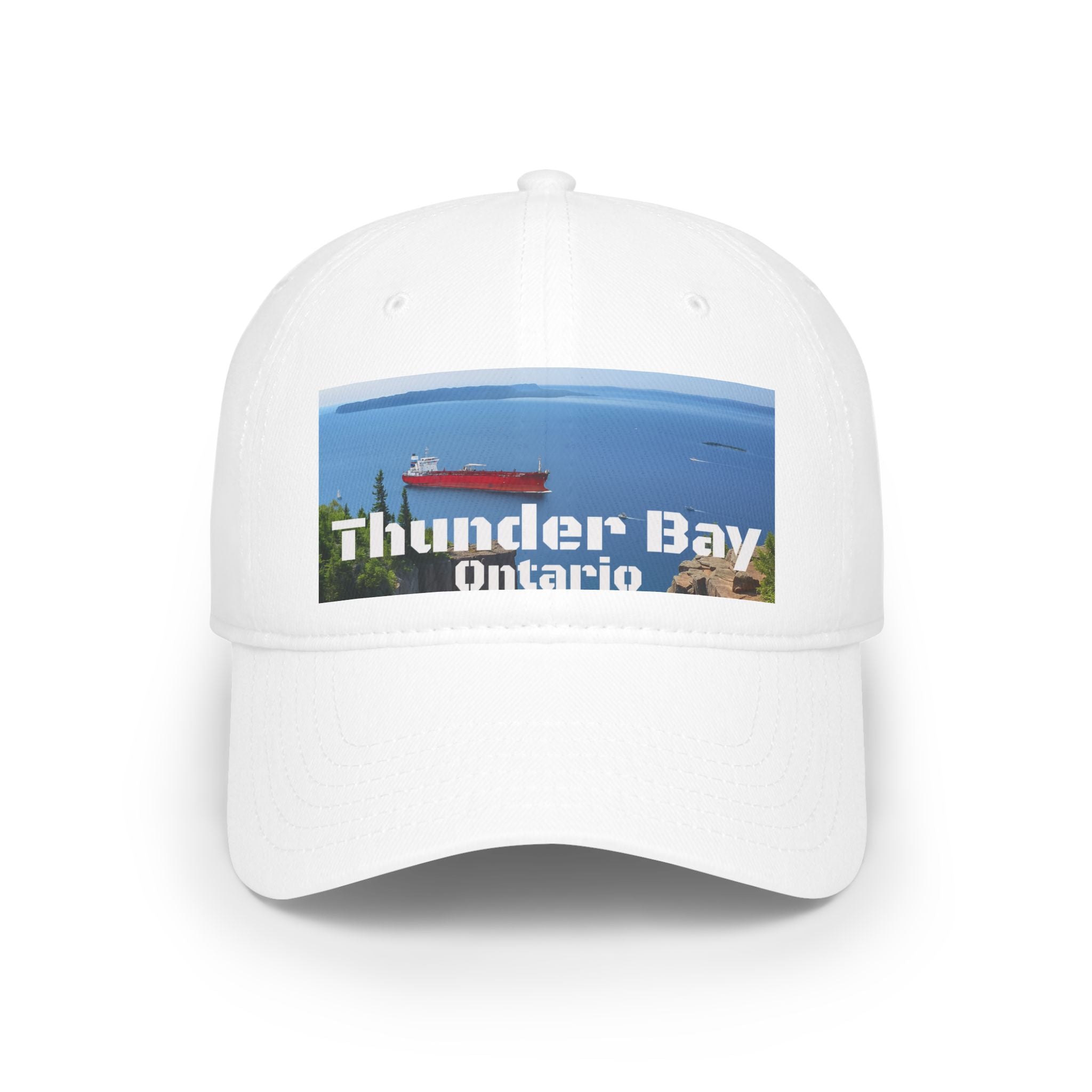 Adjustable Thunder Bay Ontario low profile cap with printed graphic