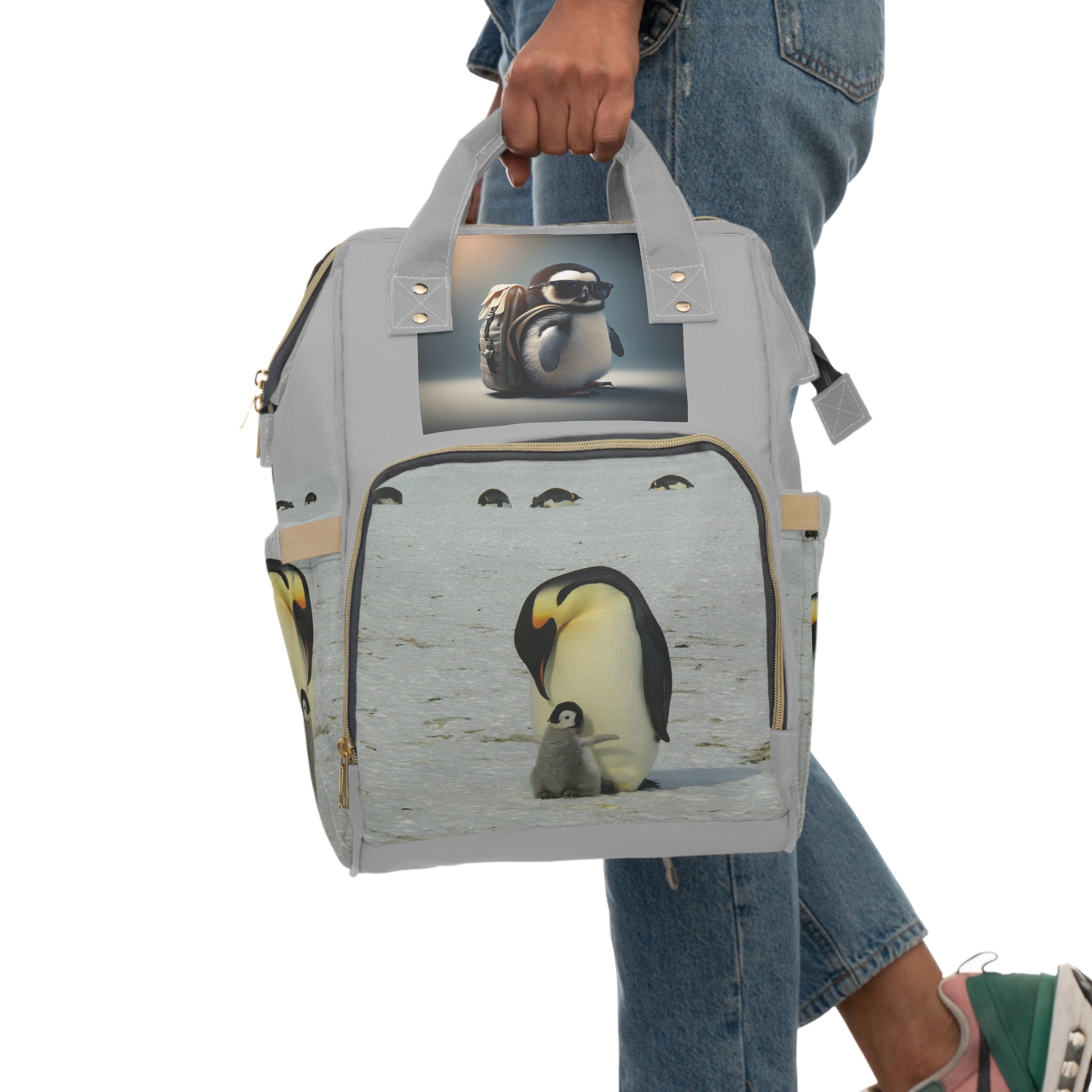 Viringee Penguin-Themed New Parent Backpack