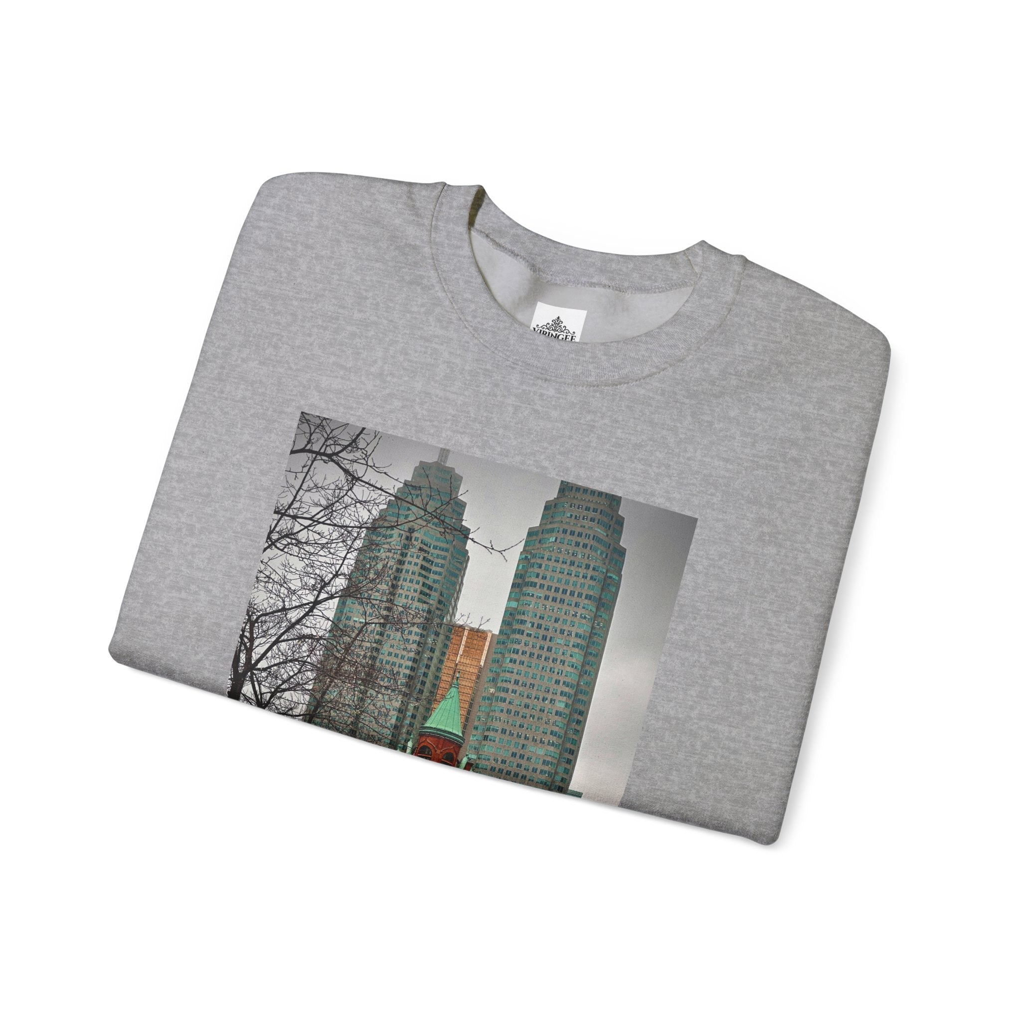 Viringee Toronto Gooderham Flatiron Building Unisex Crewneck Sweatshirt