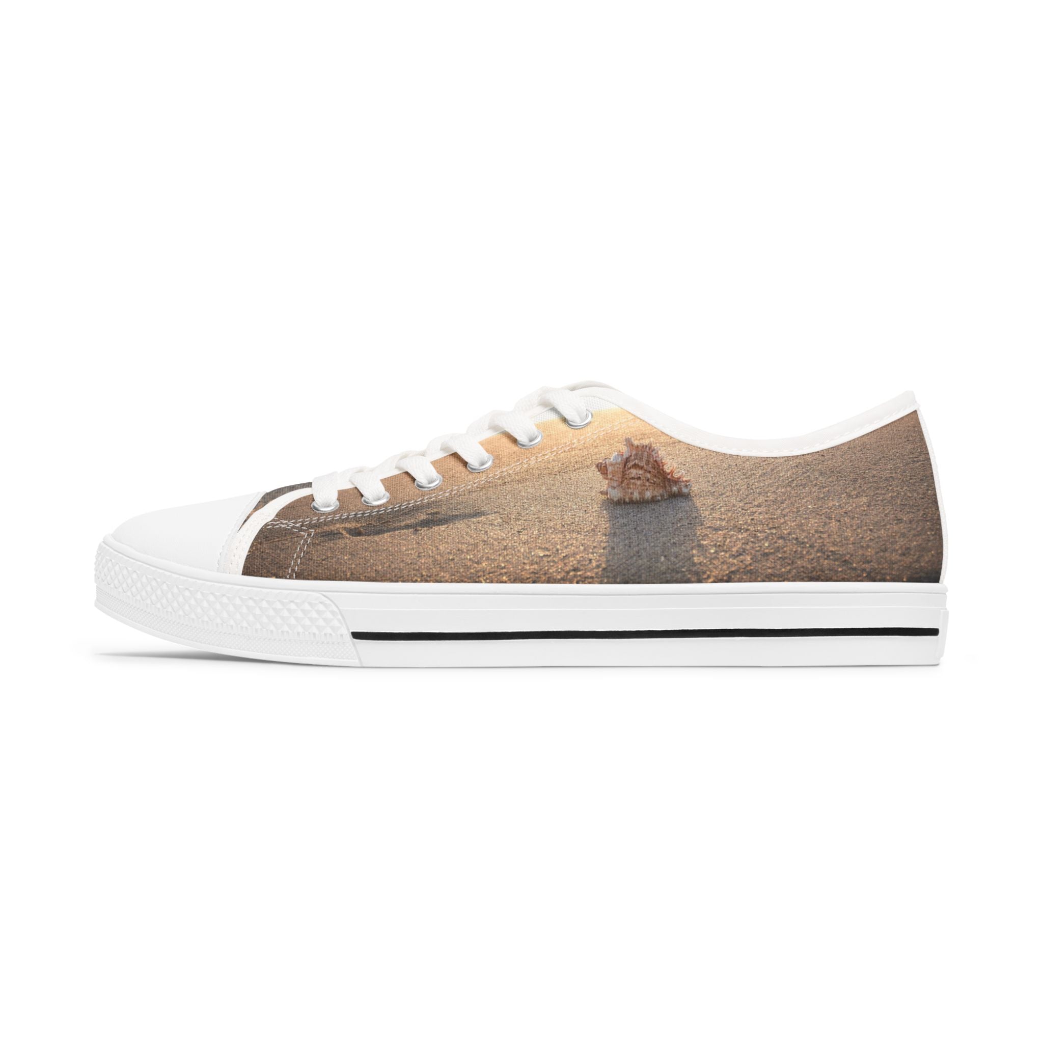 Viringee Sea Shell Low Top Sneakers for the beach girl