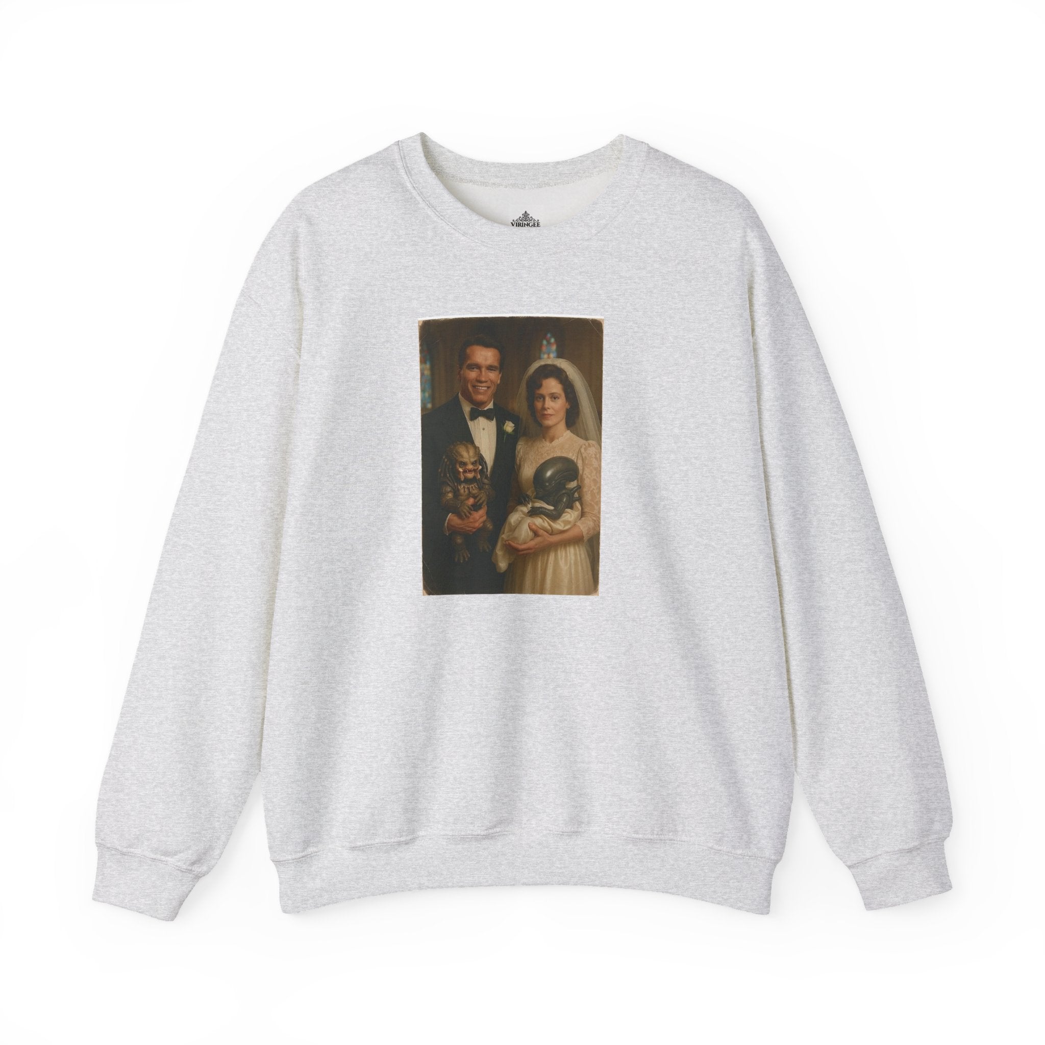 Viringee Vintage Couple Portrait Crewneck Sweatshirt