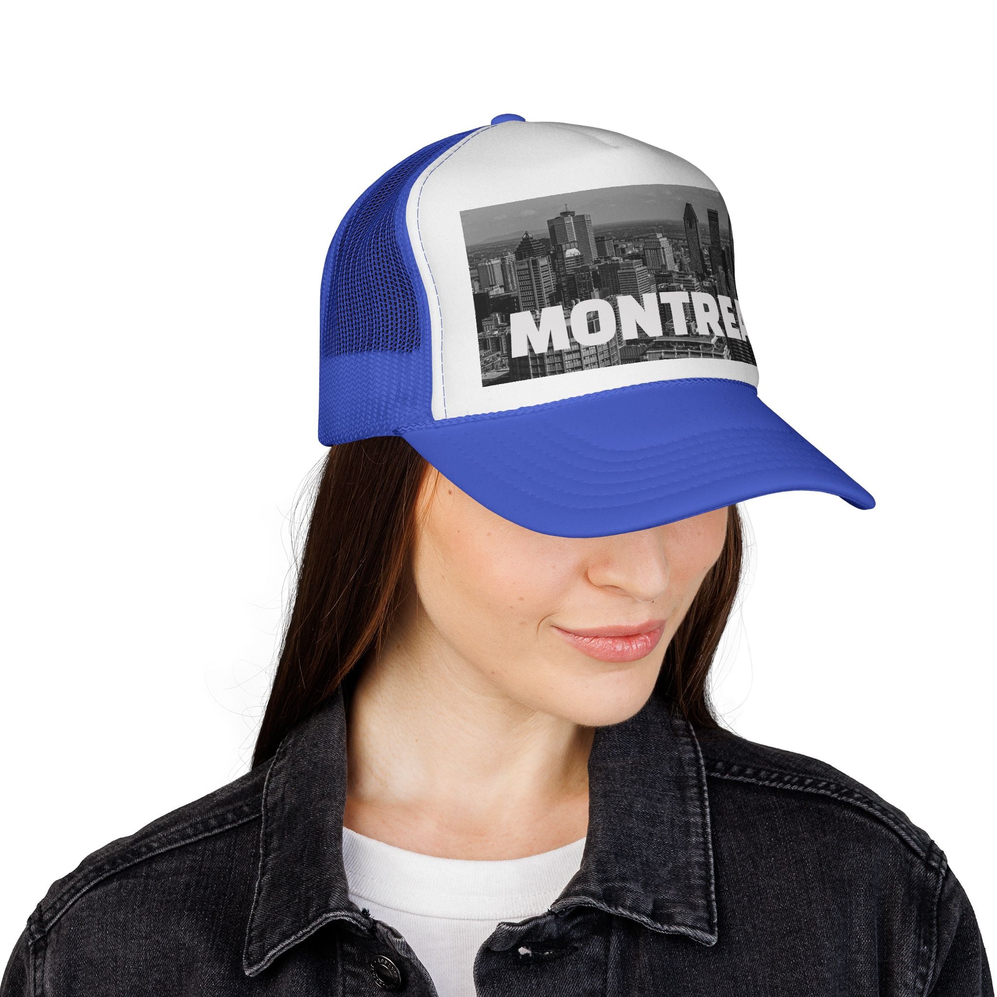 Unisex Montreal trucker cap, breathable mesh back