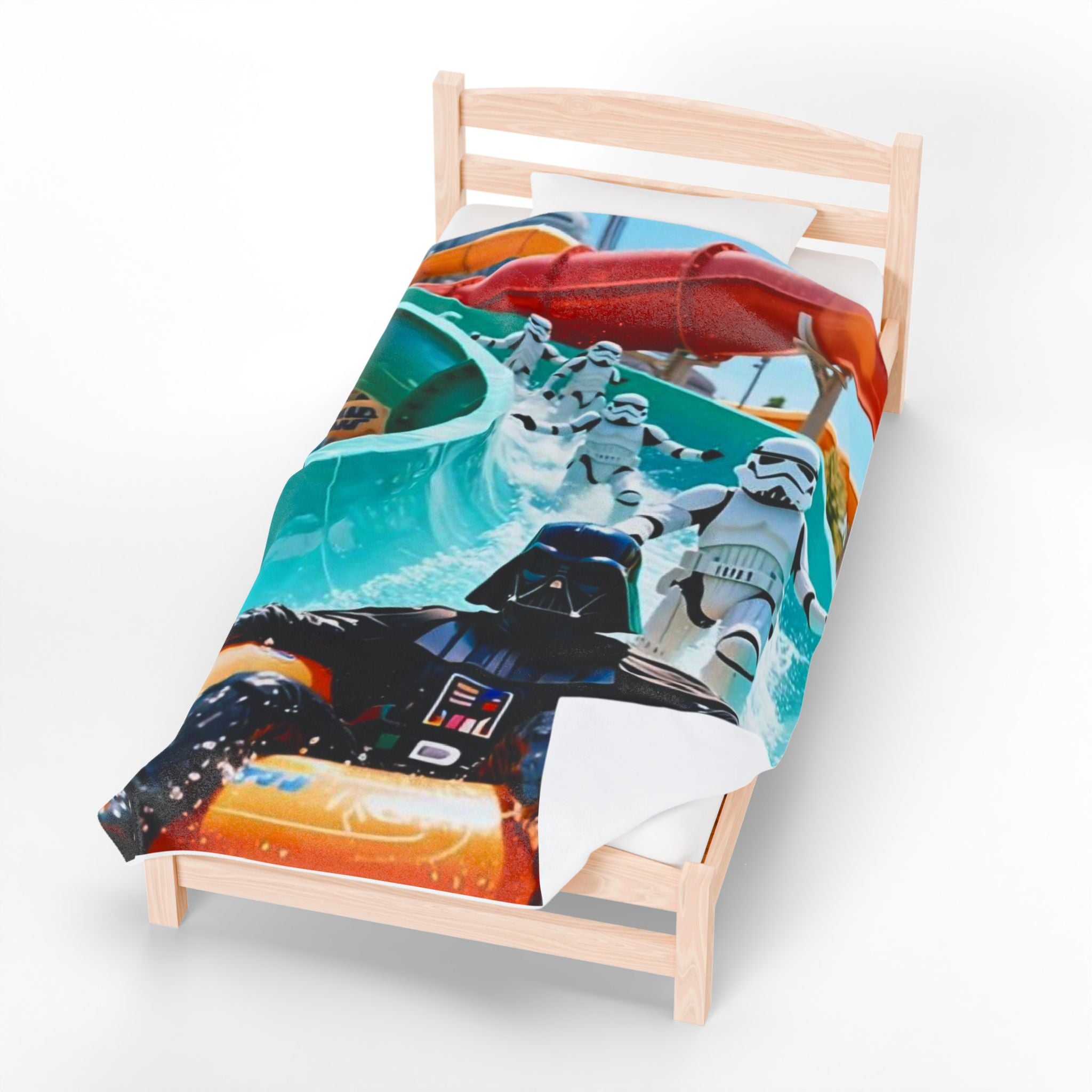 Viringee Stormtrooper Darth Vader Waterpark Velveteen Blanket