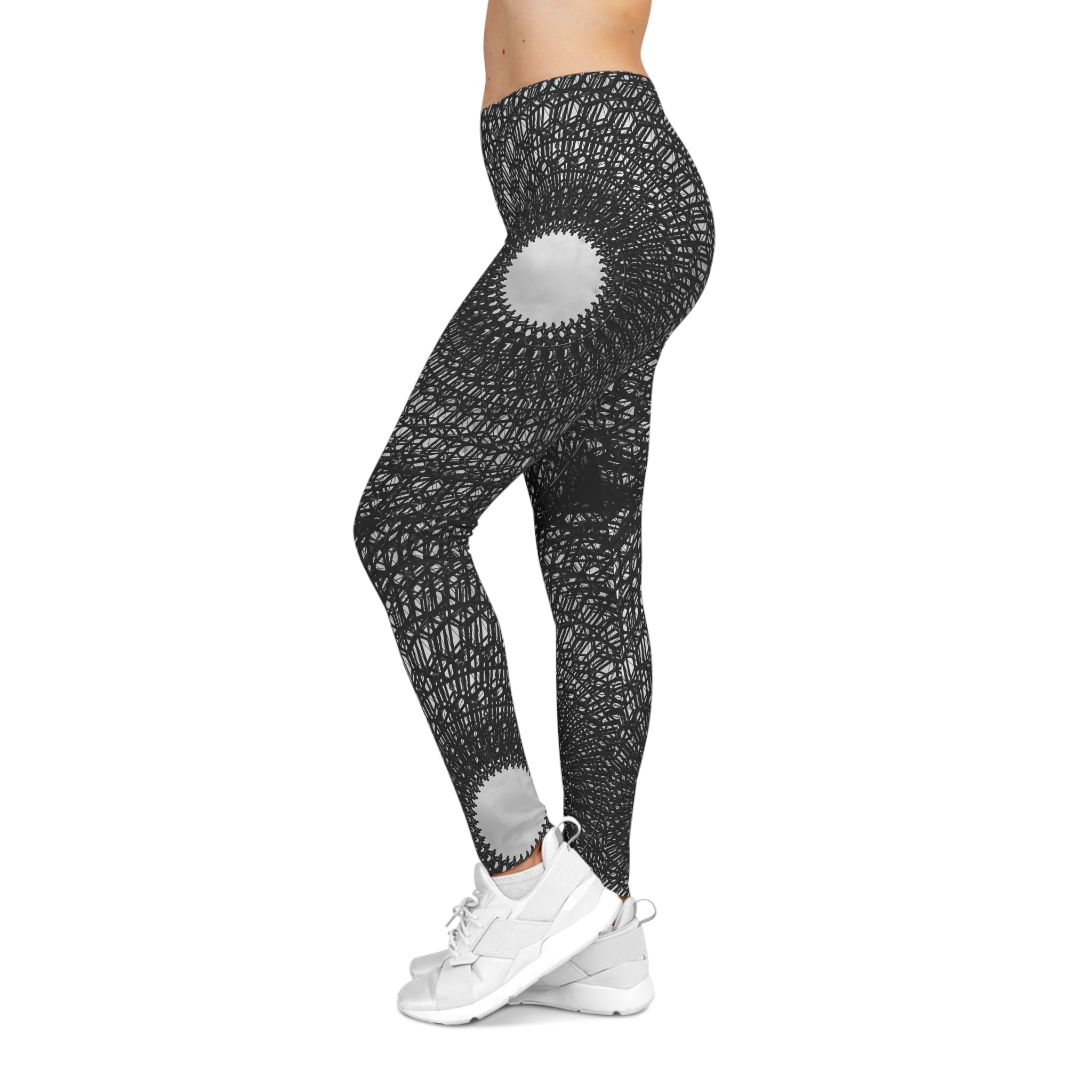Viringee Women's Dark Mosaic Sparkle Leggings