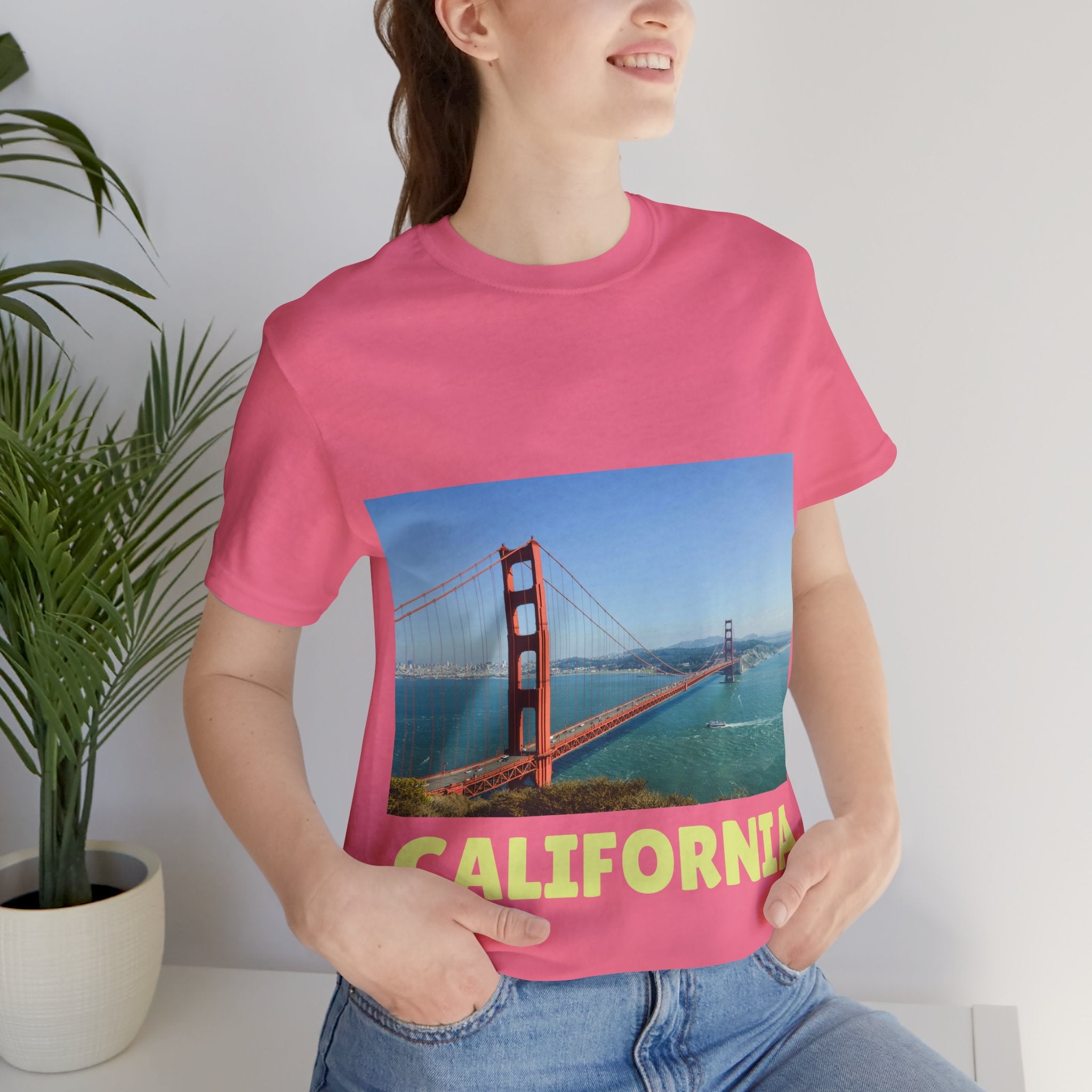 Viringee California Golden Gate Bridge Graphic T-shirt