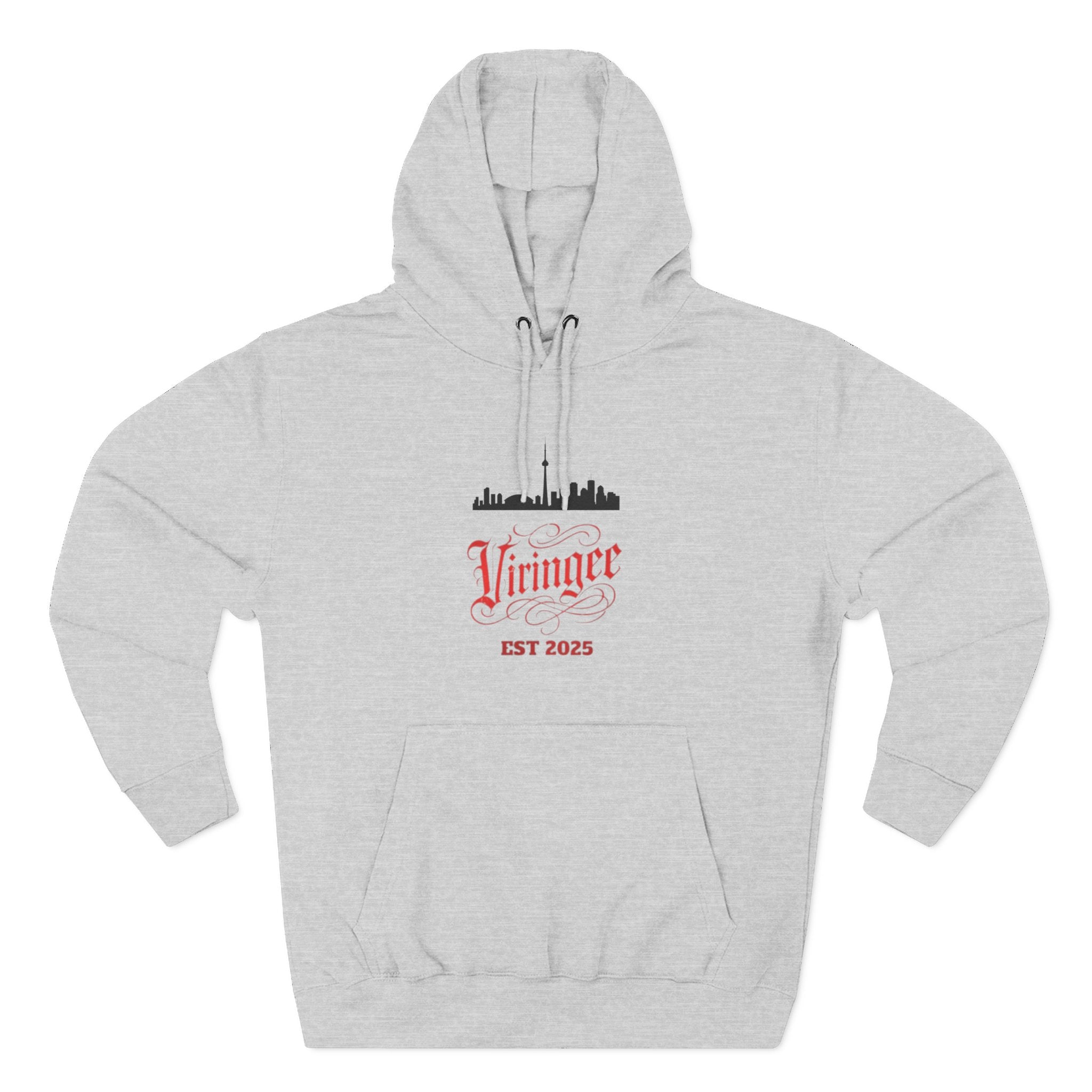 Viringee Toronto Skyline Graphic Fleece Hoodie
