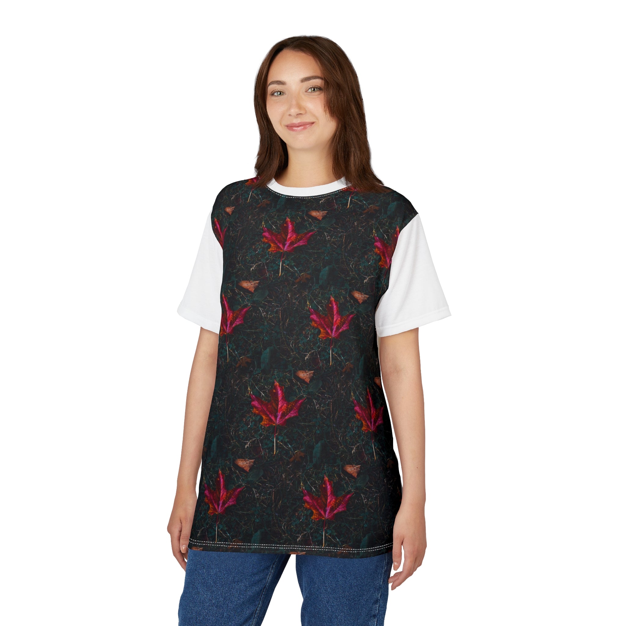 Viringee Colorful Maple Leaf Botanical Unisex T Shirt