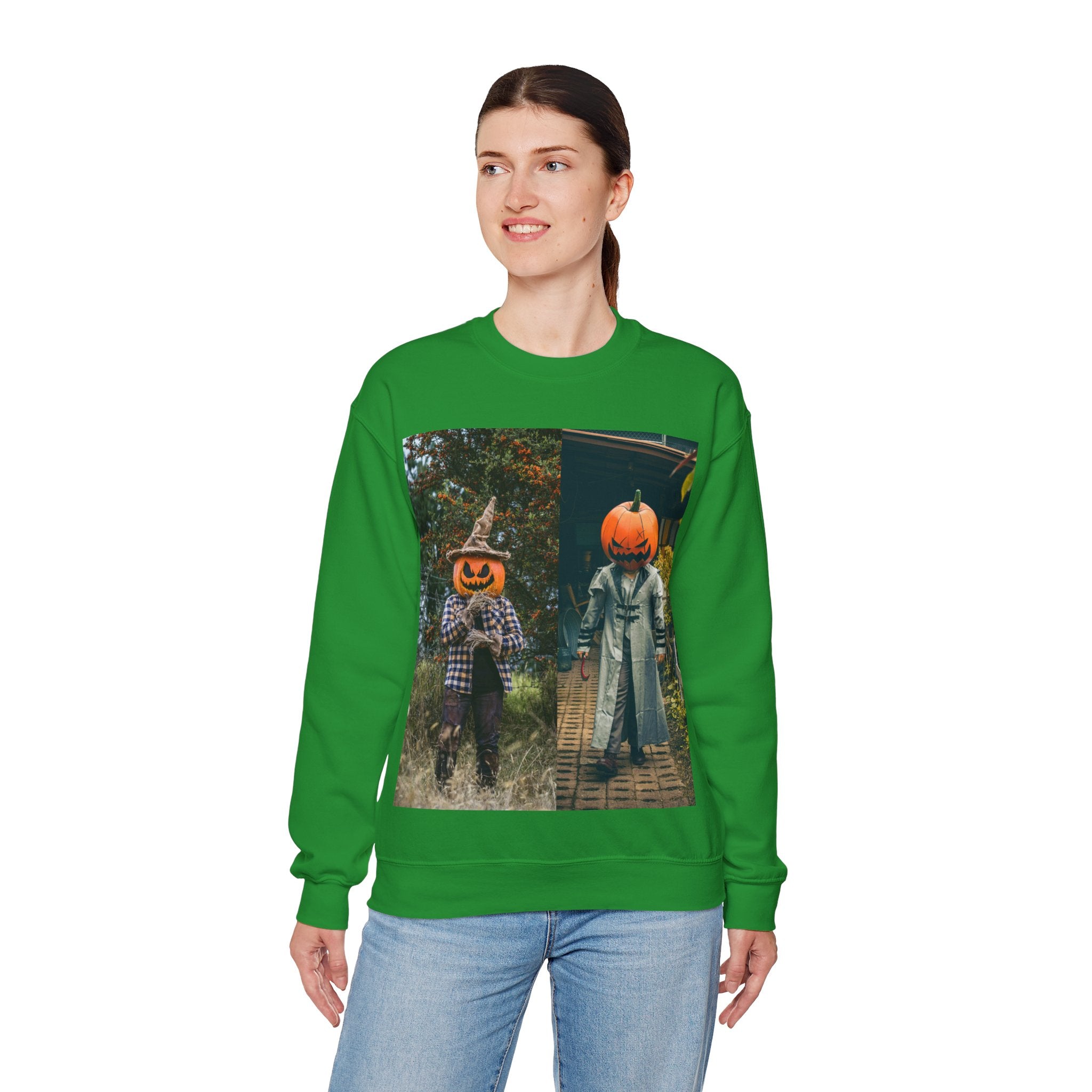 Viringee Pumpkin Duo Crewneck Sweatshirt