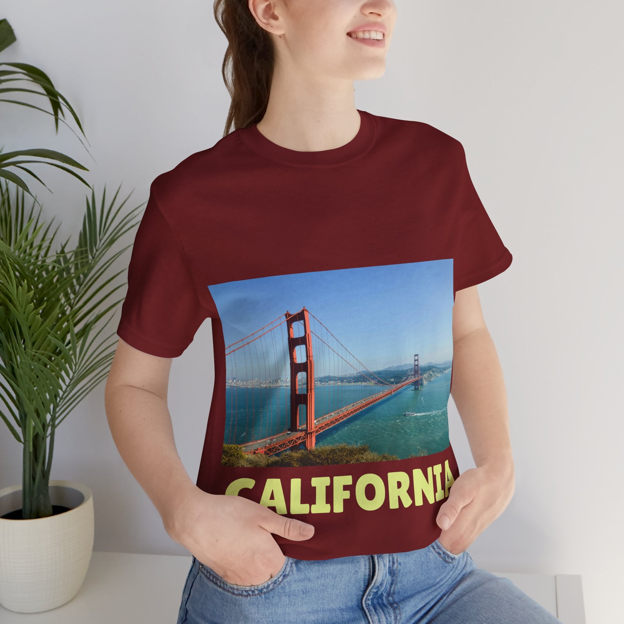 Viringee California Golden Gate Bridge Graphic T-shirt