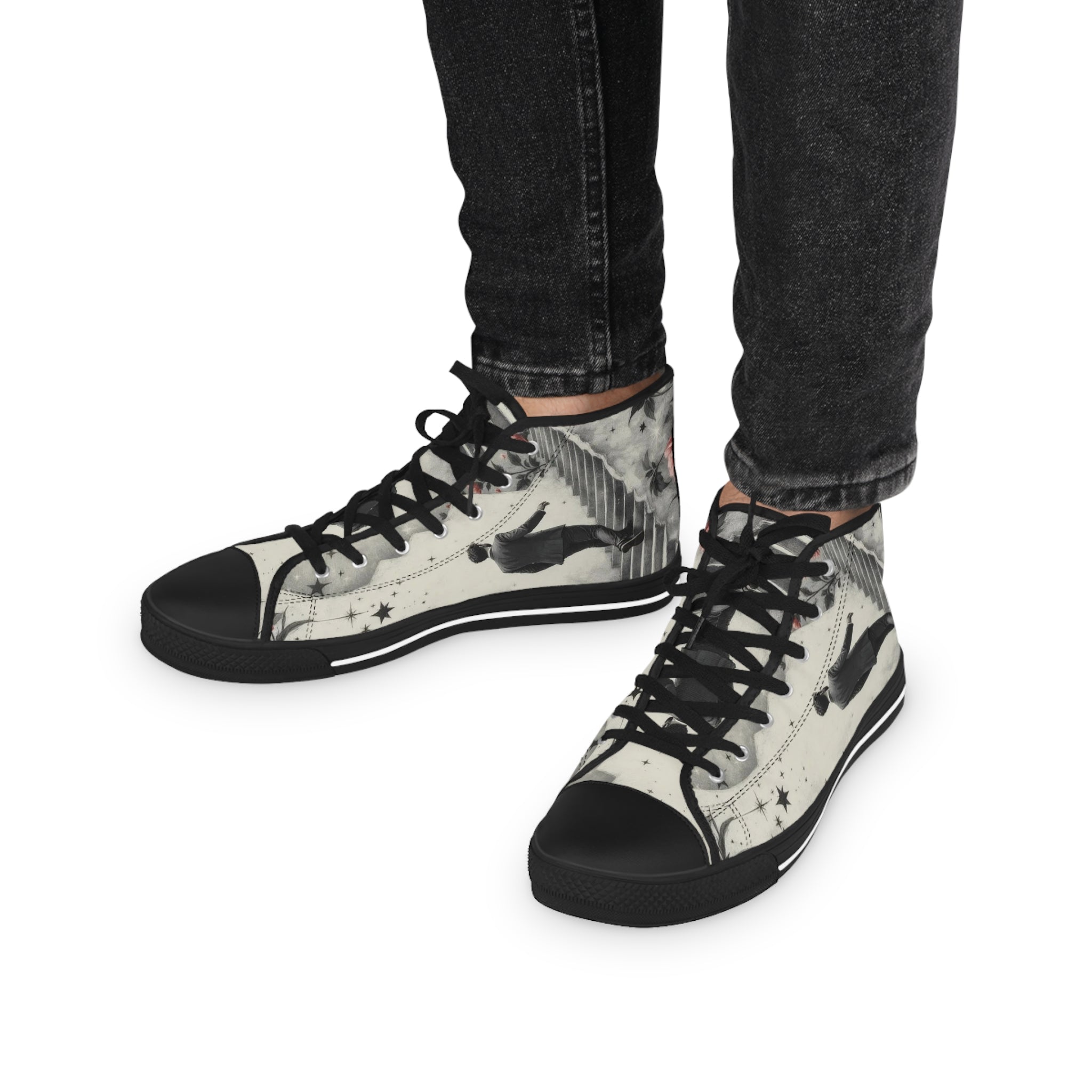 Viringee Mystic Stairways Classic High Top Sneakers for Men