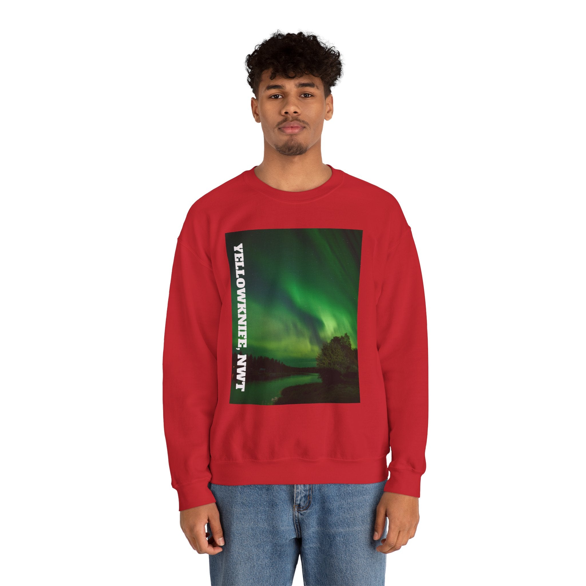 Viringee Yellowknife, NWT Lights Crewneck Sweatshirt