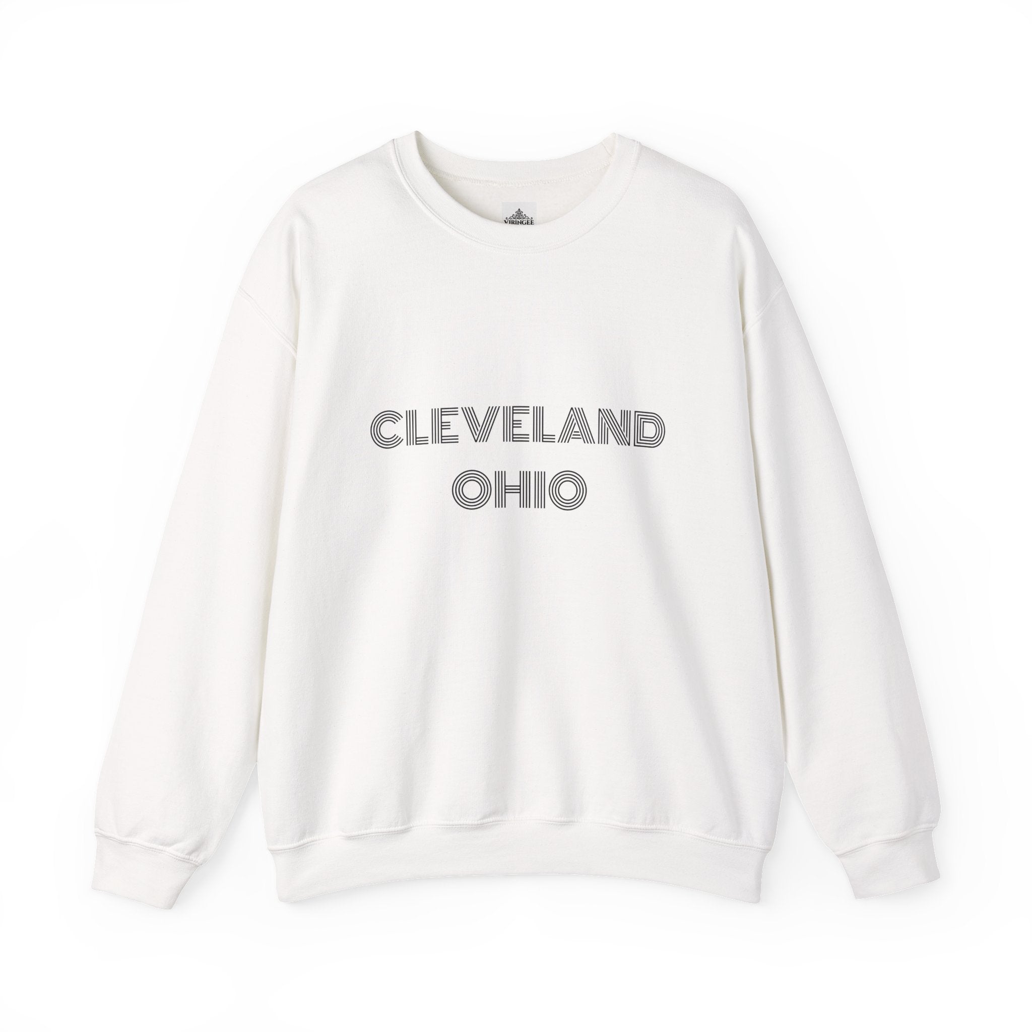 Classic crewneck sweatshirt celebrating Cleveland Ohio in modern street style