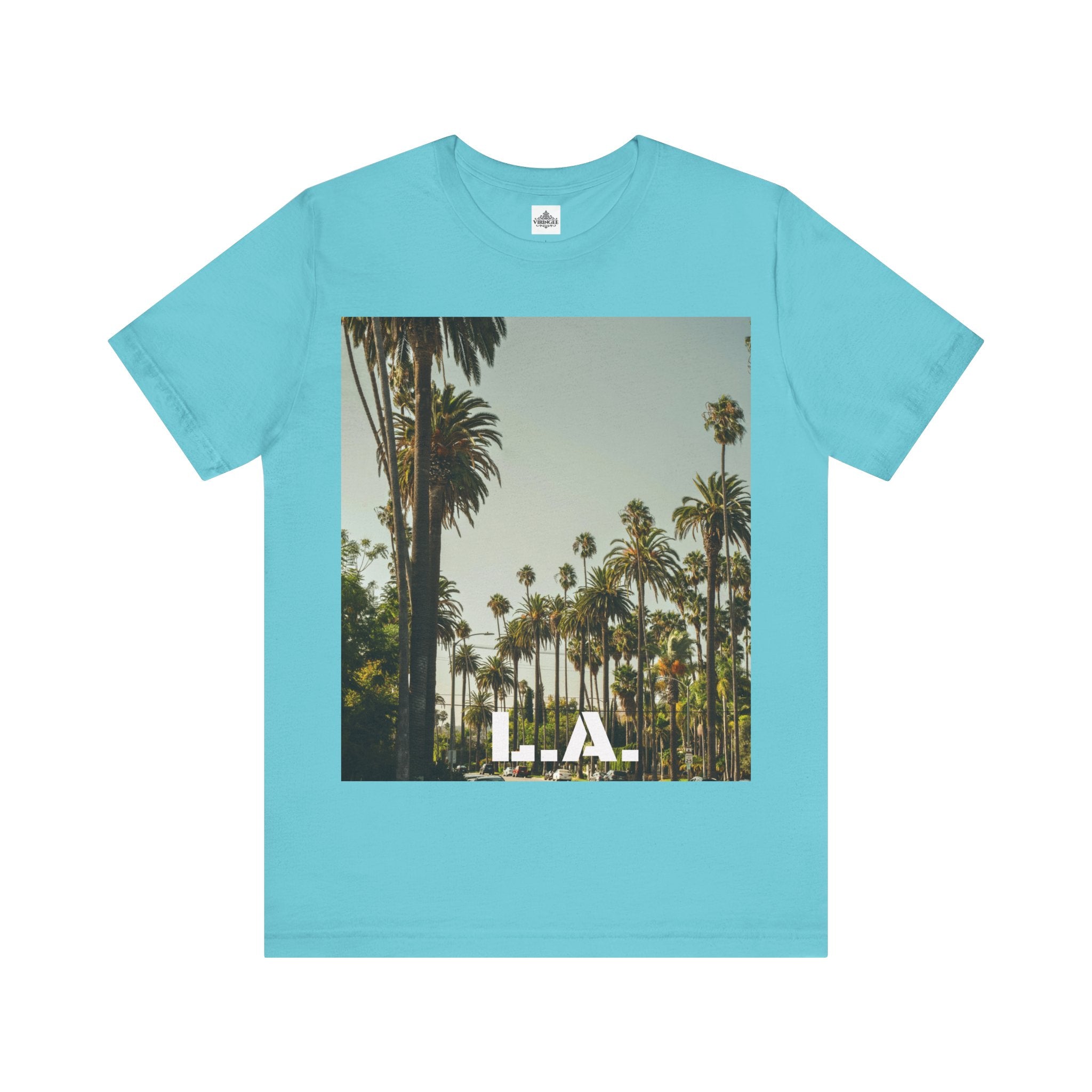 Viringee LA Palm Unisex Trees Graphic T-shirt