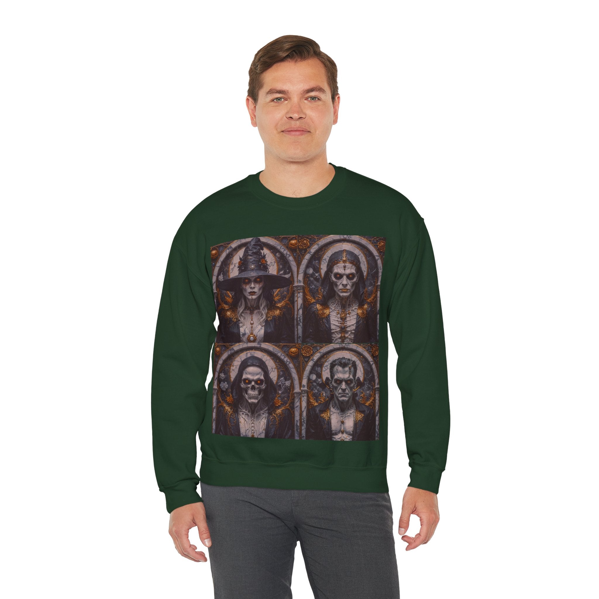 Viringee Gothic Art Halloween Crewneck Sweatshirt