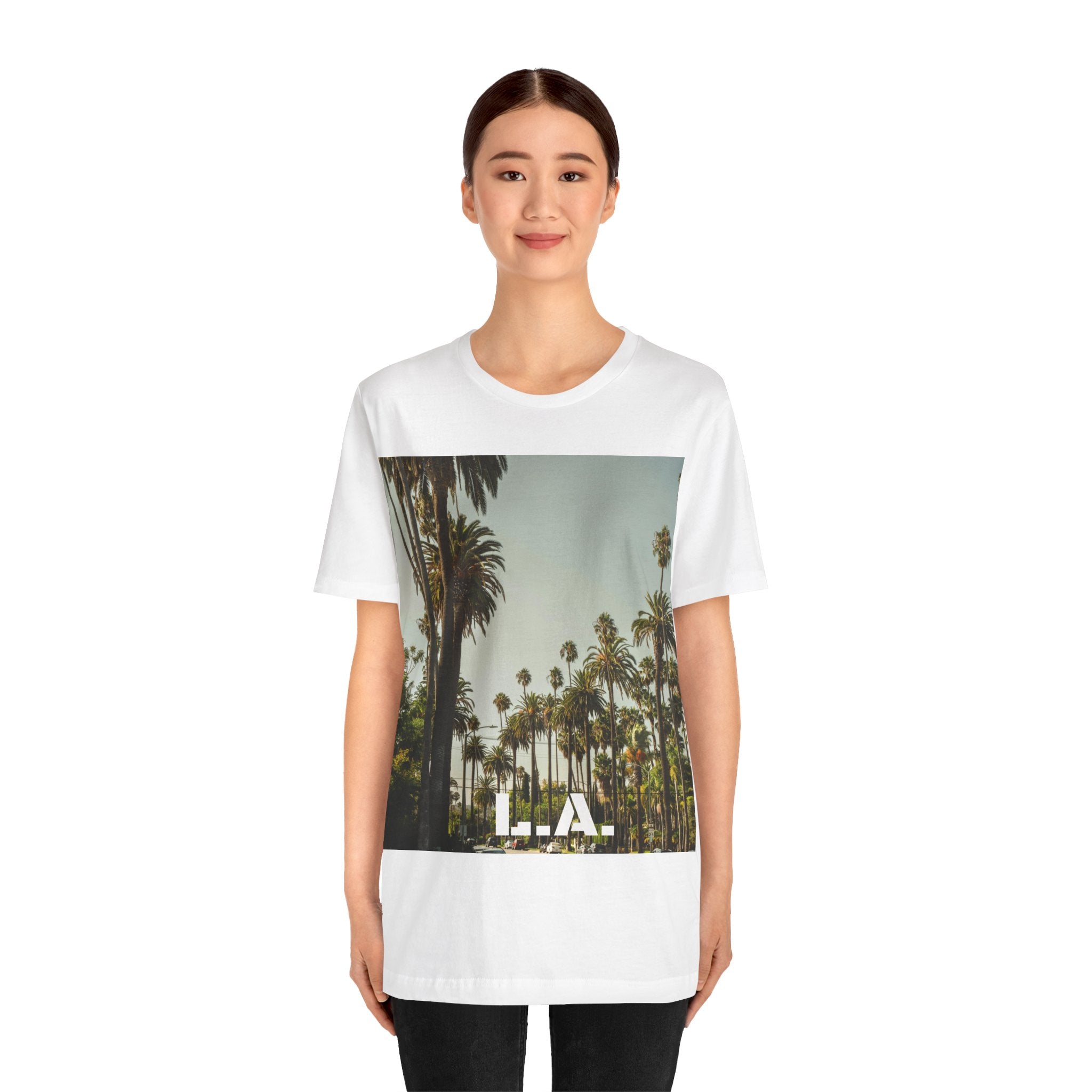Viringee LA Palm Unisex Trees Graphic T-shirt