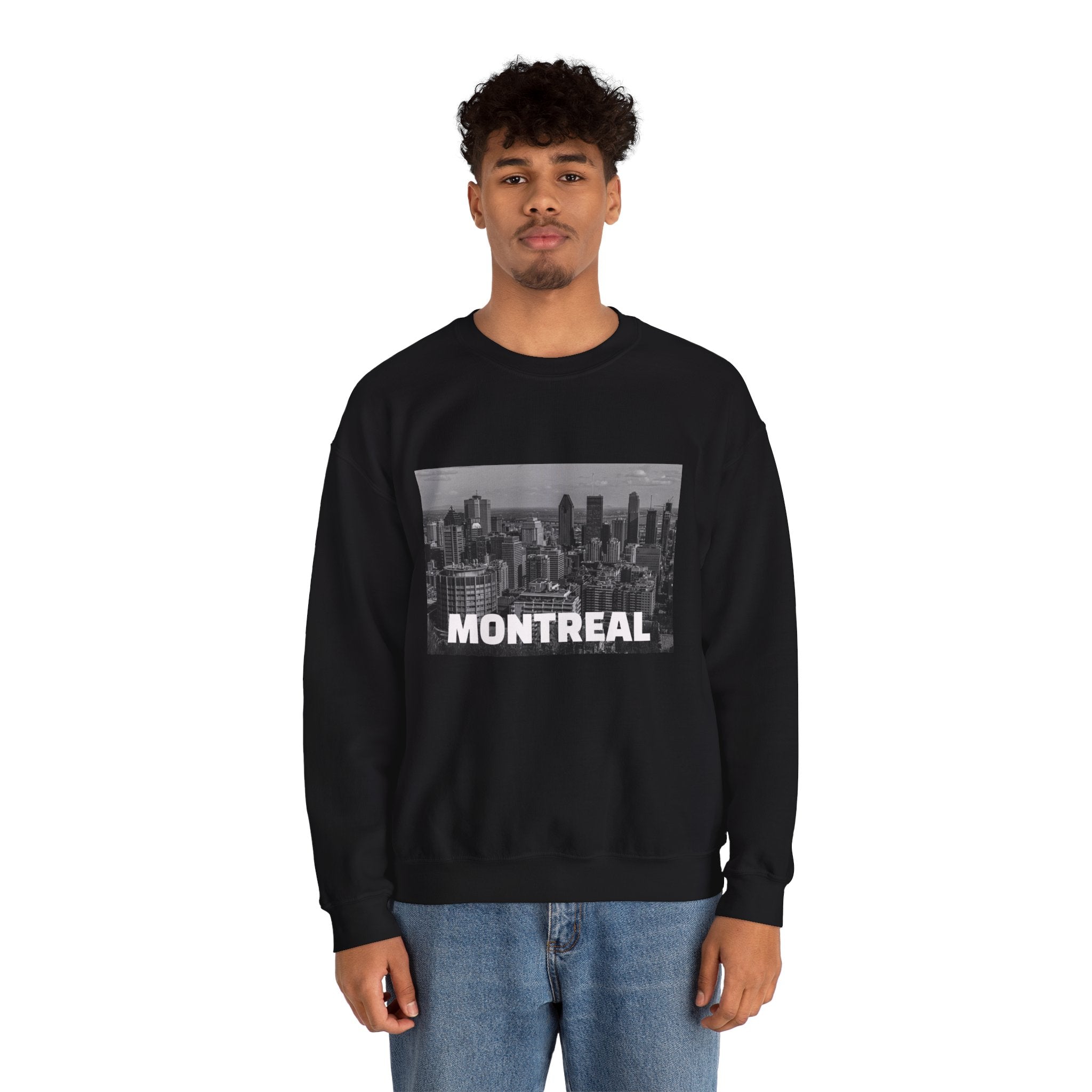 Viringee Montreal Skyline Unisex Crewneck Sweatshirt / Sweatshirt Unisexe Col Rond Viringee Montréal Skyline