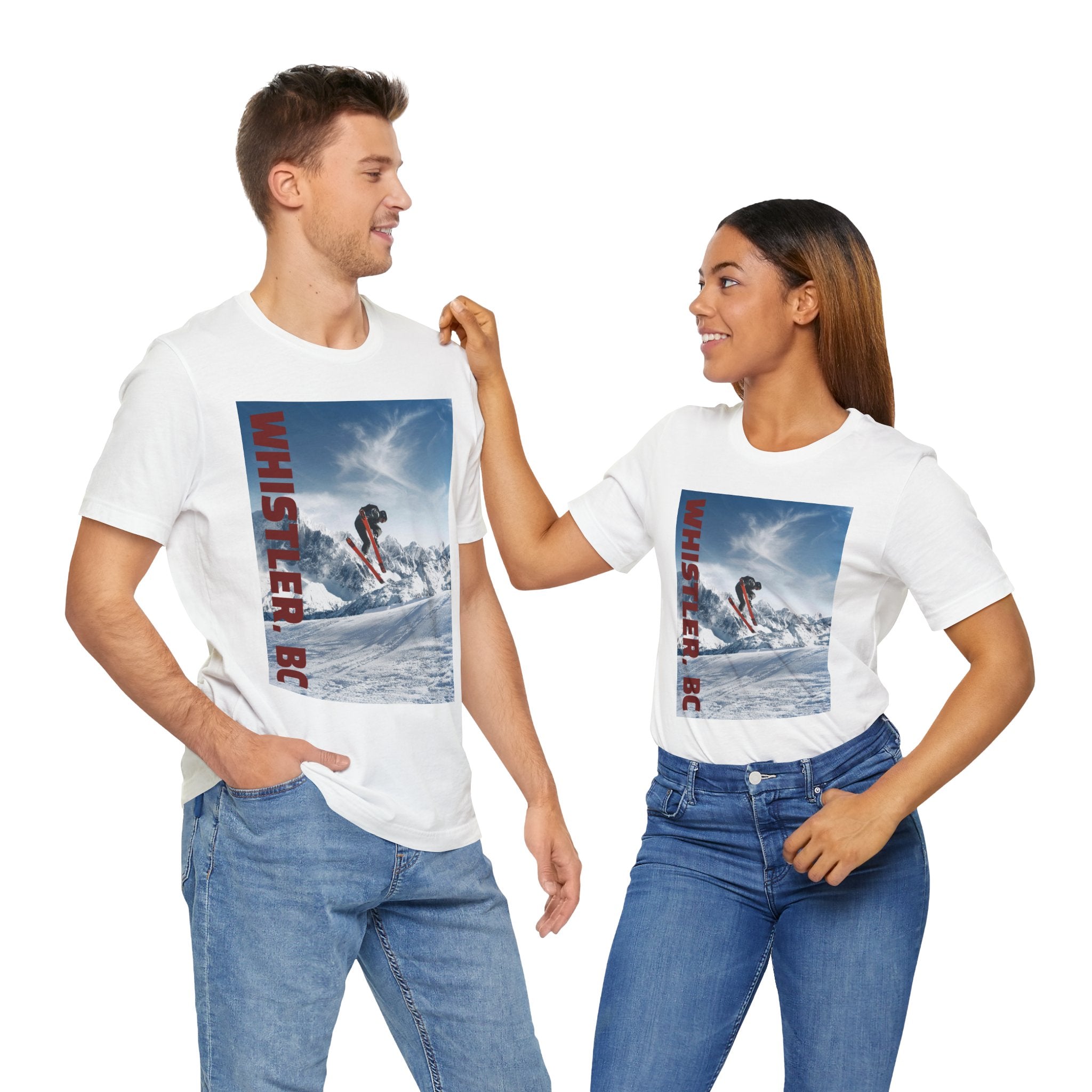 Viringee Whistler BC Snowboarder Short Sleeve Tee