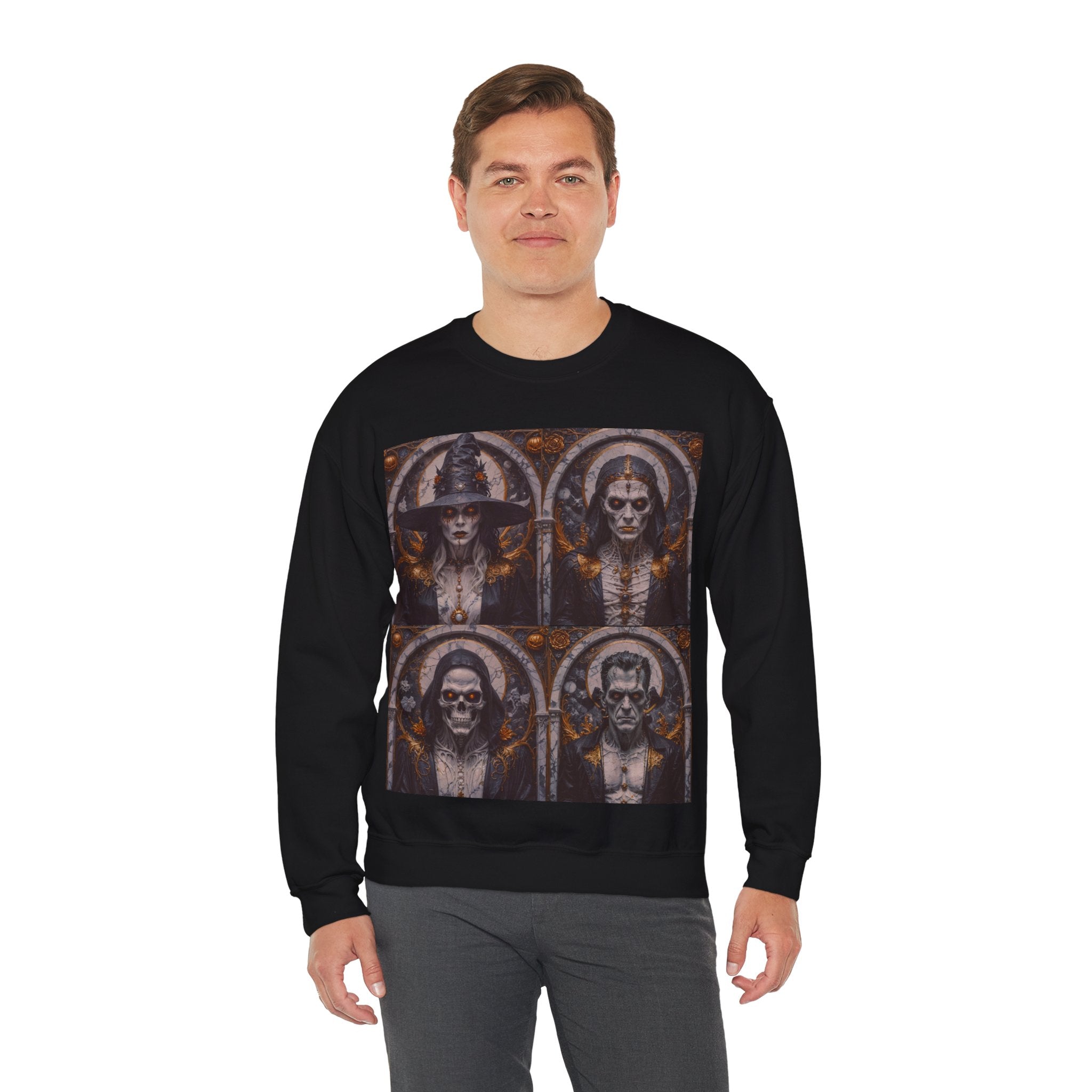 Viringee Gothic Art Halloween Crewneck Sweatshirt