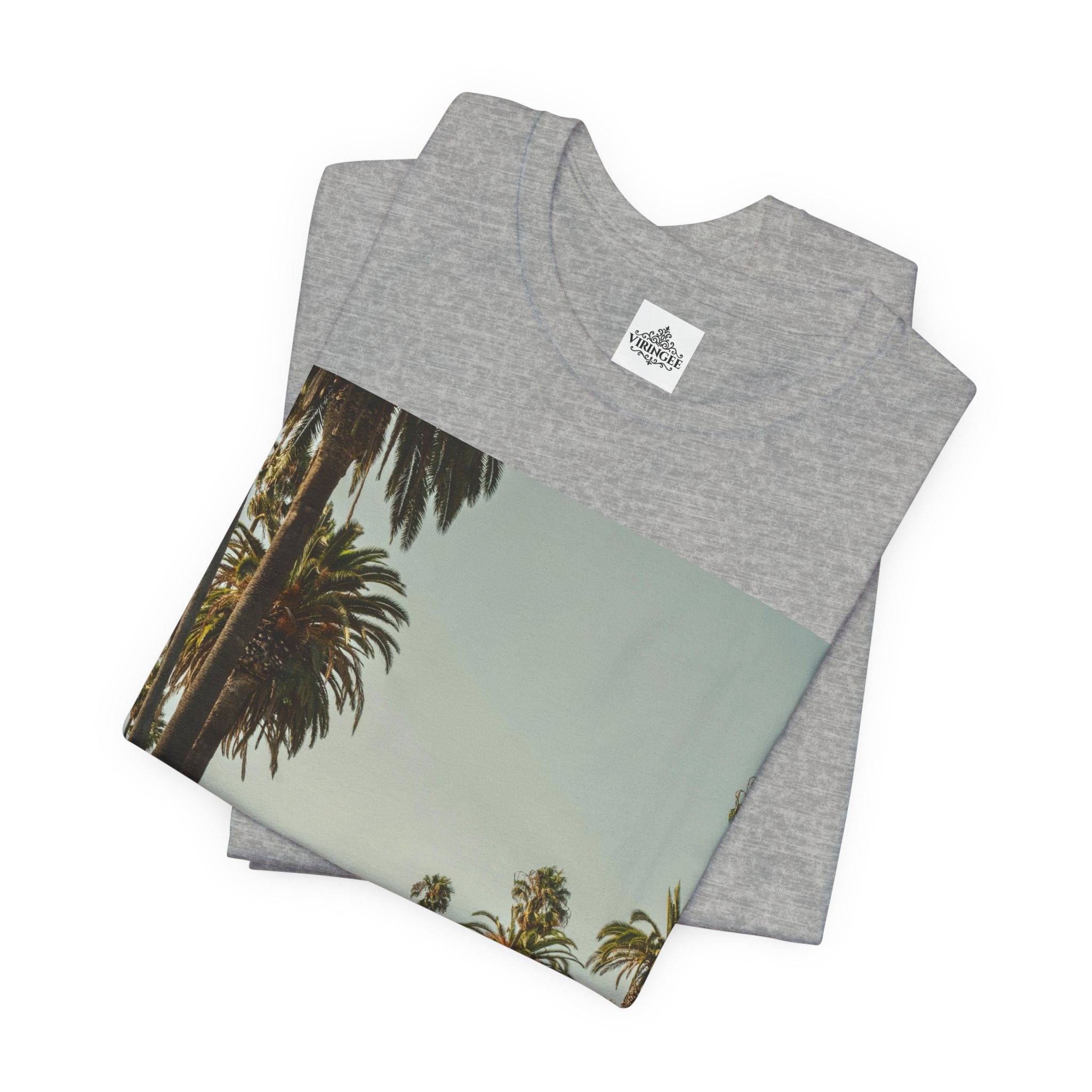 Viringee LA Palm Unisex Trees Graphic T-shirt
