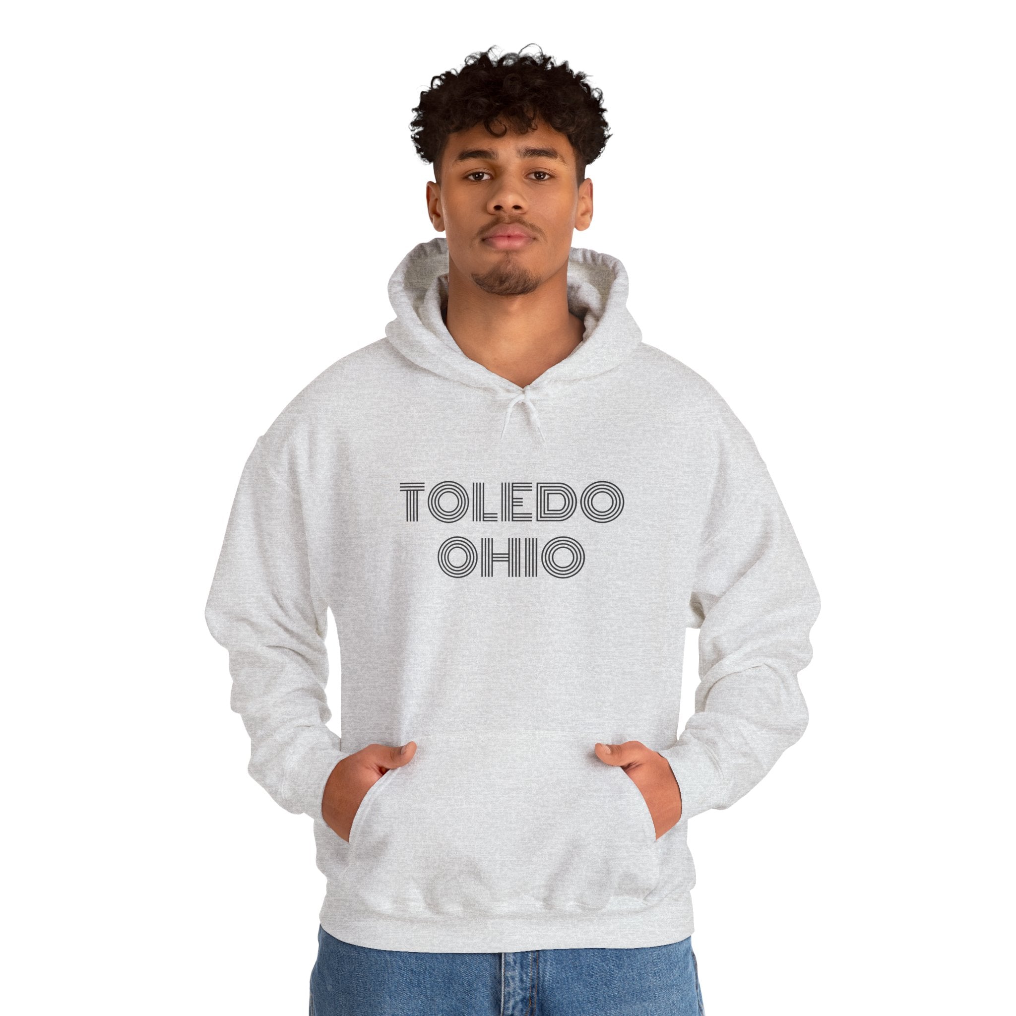 Viringee Toledo Ohio hoodie in classic fit with kangaroo pocket and drawstring hood