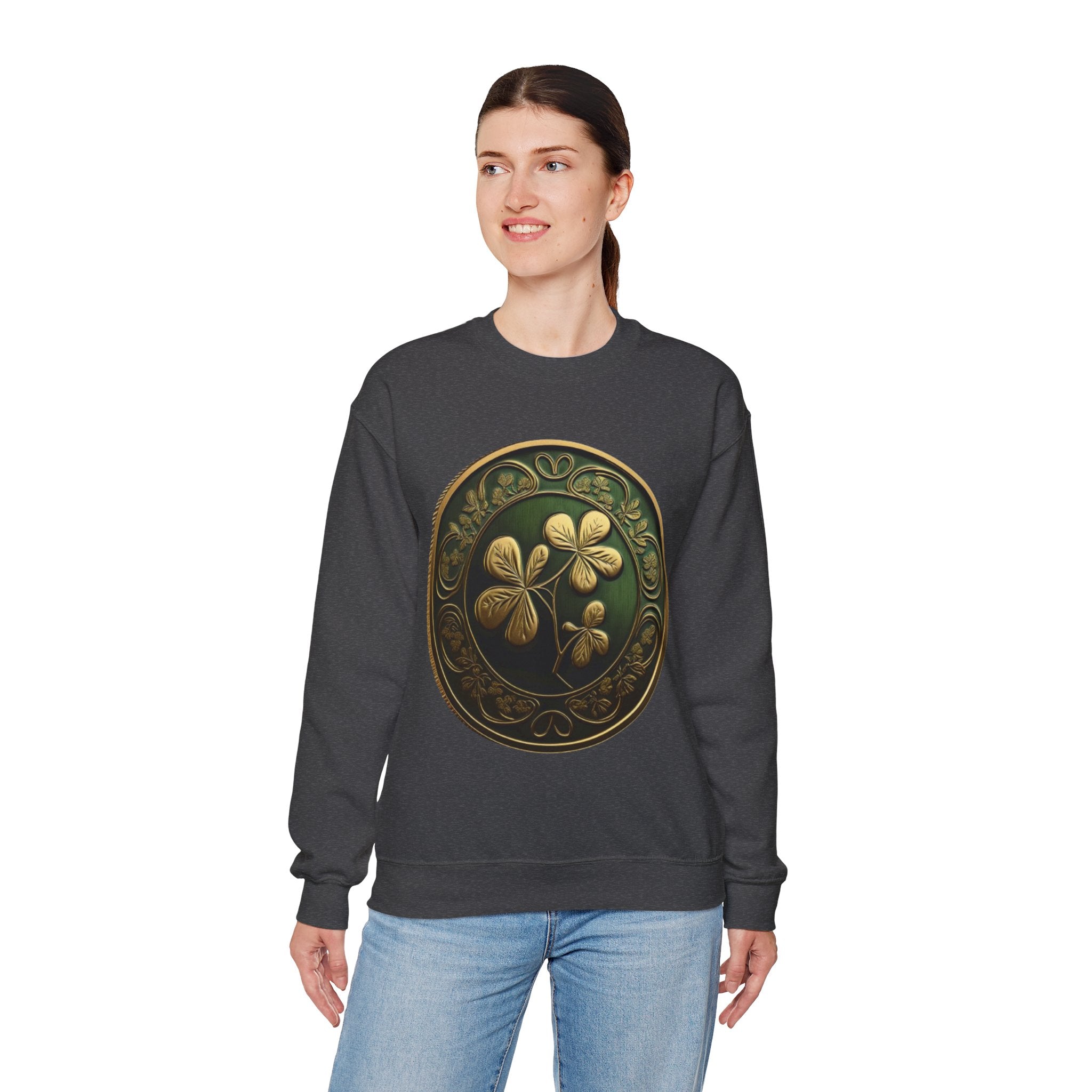 Viringee Seal of leaves Crewneck Sweatshirt