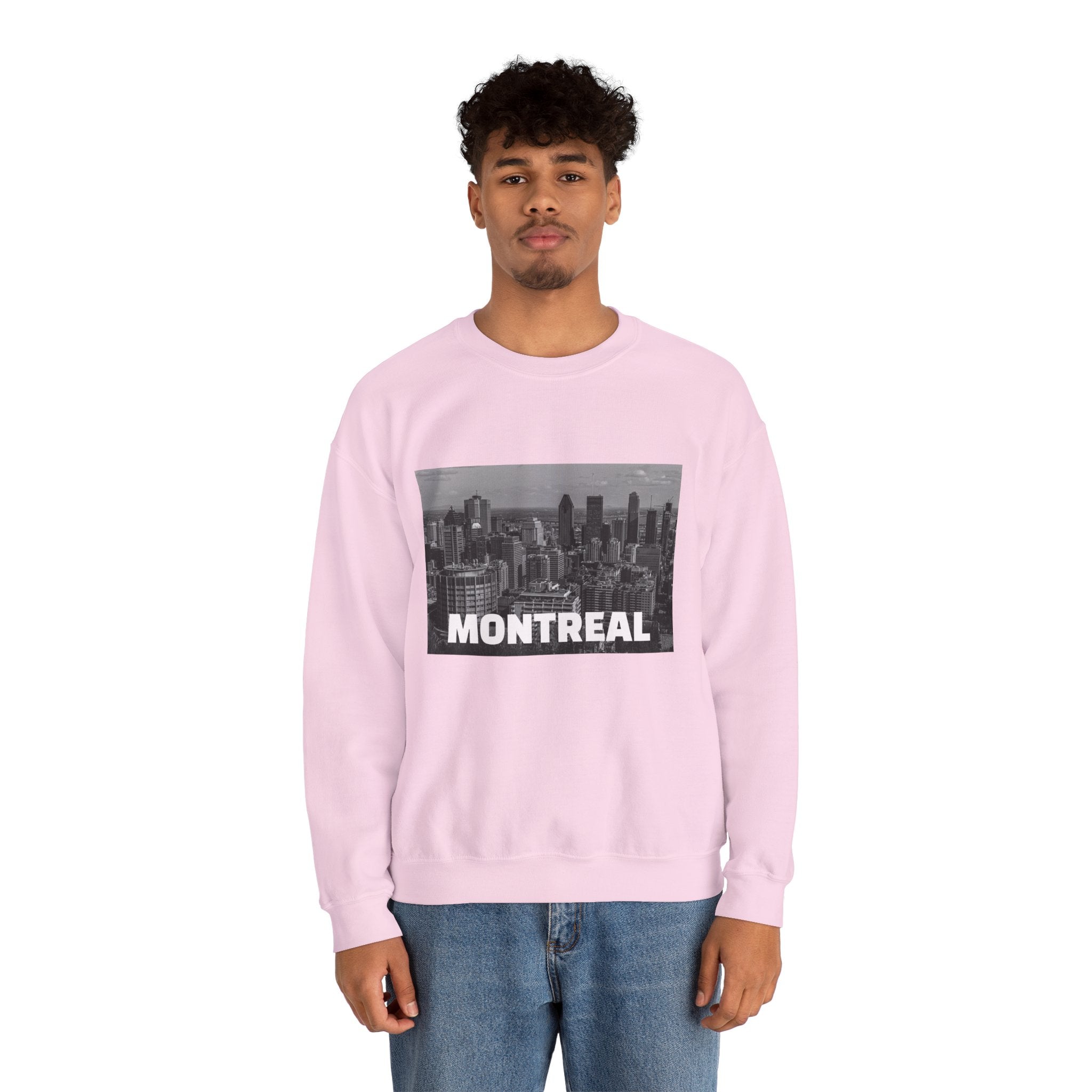 Viringee Montreal Skyline Unisex Crewneck Sweatshirt / Sweatshirt Unisexe Col Rond Viringee Montréal Skyline