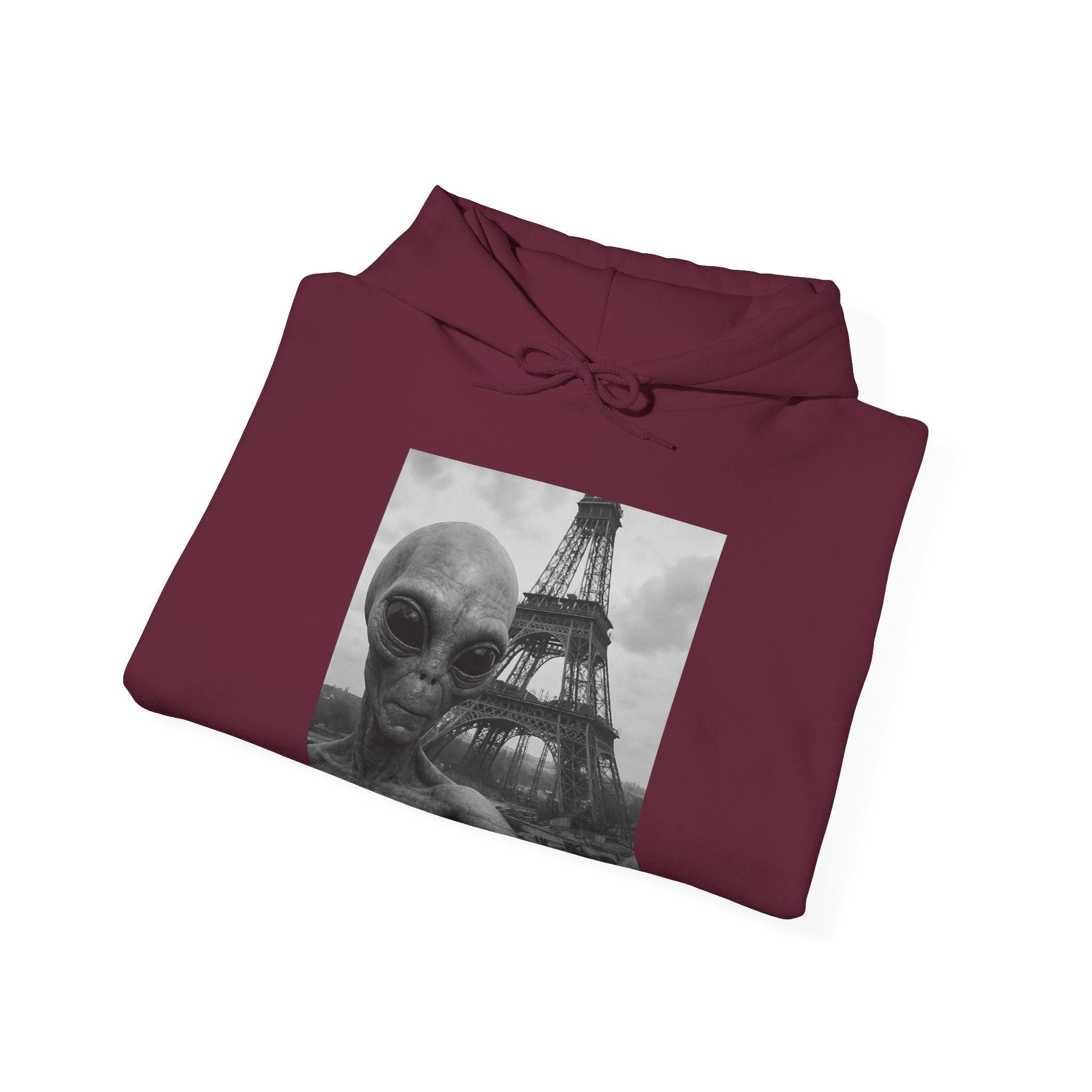 Viringee Alien Paris Hoodie - Unisex Heavy Blend Sweatshirt