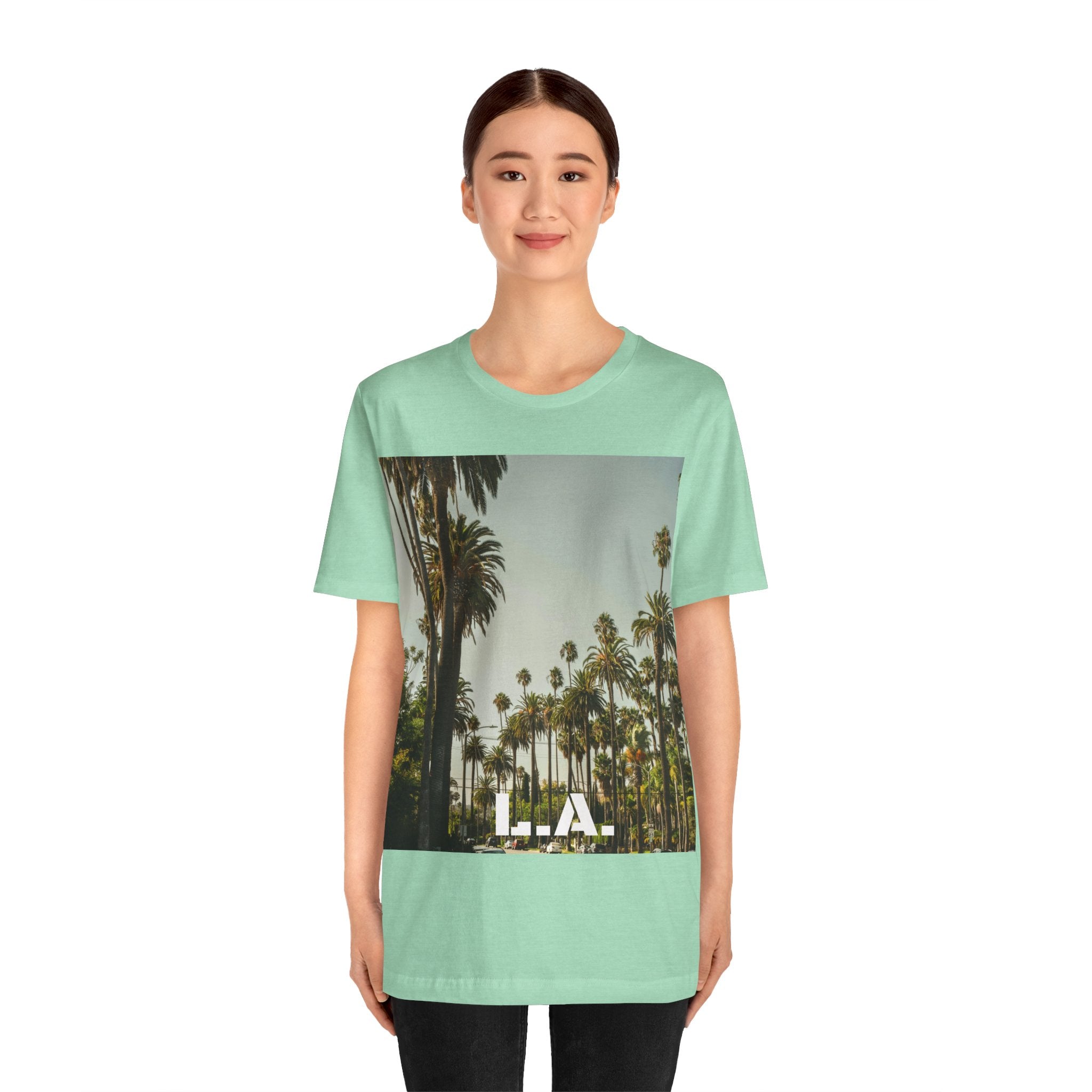 Viringee LA Palm Unisex Trees Graphic T-shirt