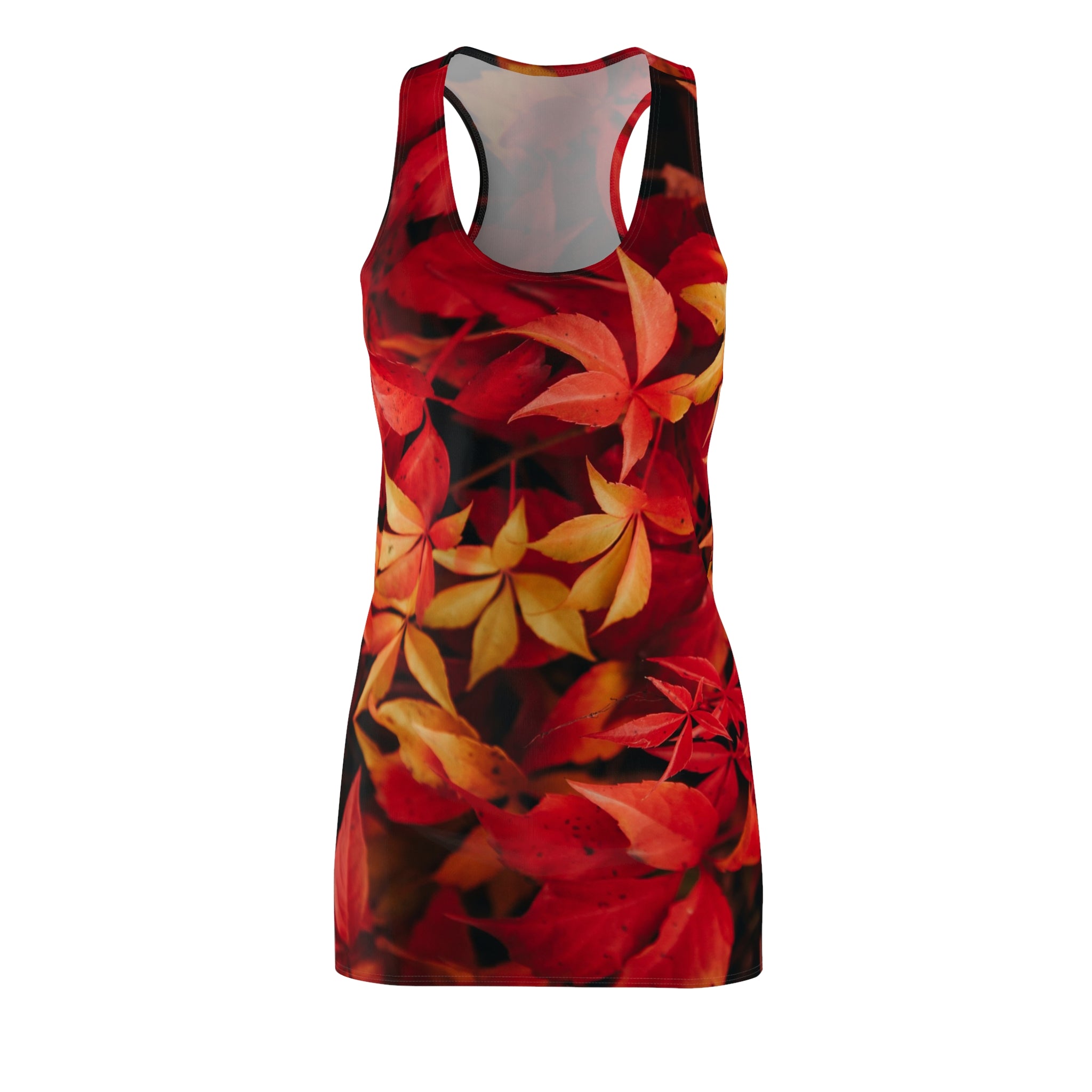 Viringee Autumn Leaf Racerback Dress