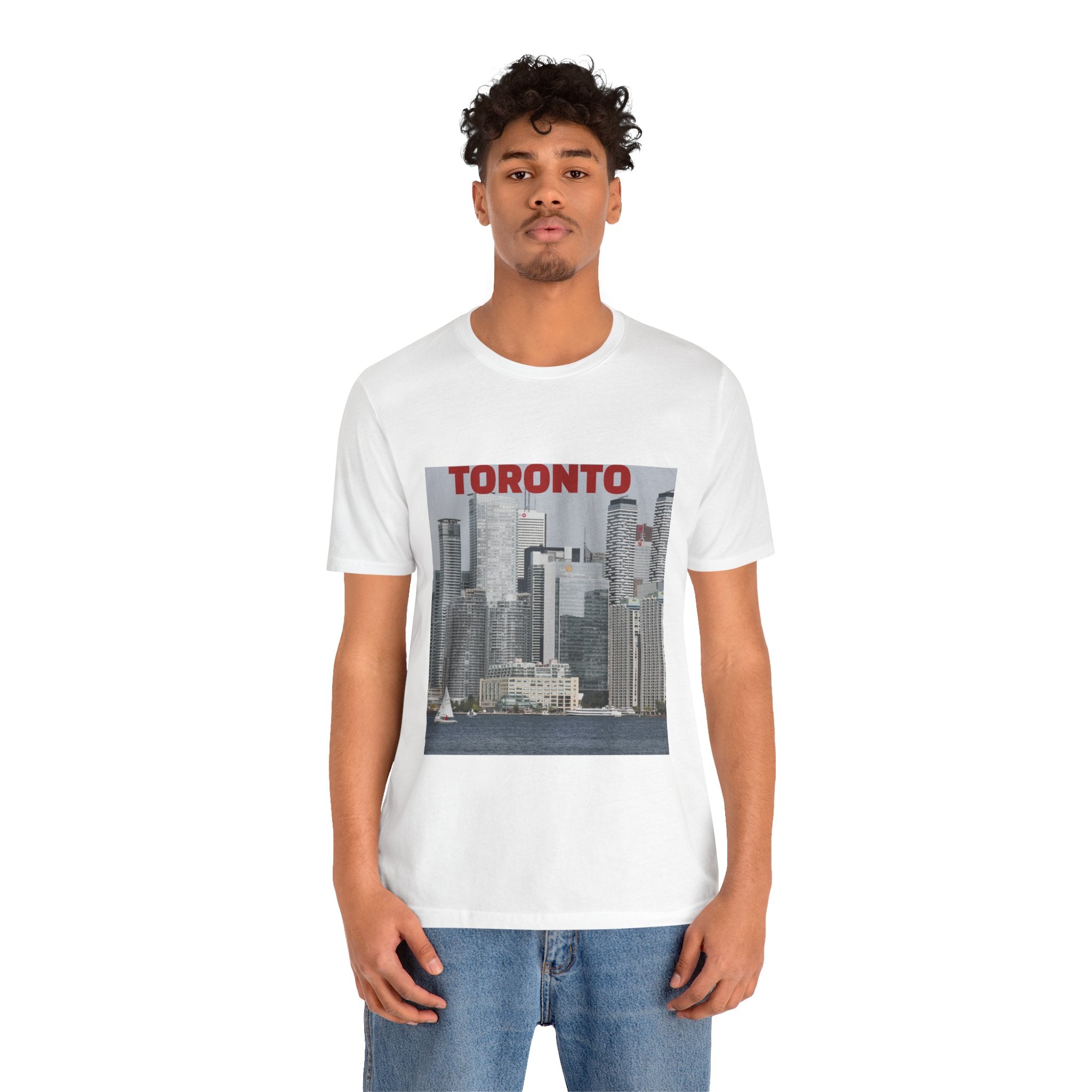 Unisex Toronto Harbor T-shirt inspired by city skyline
