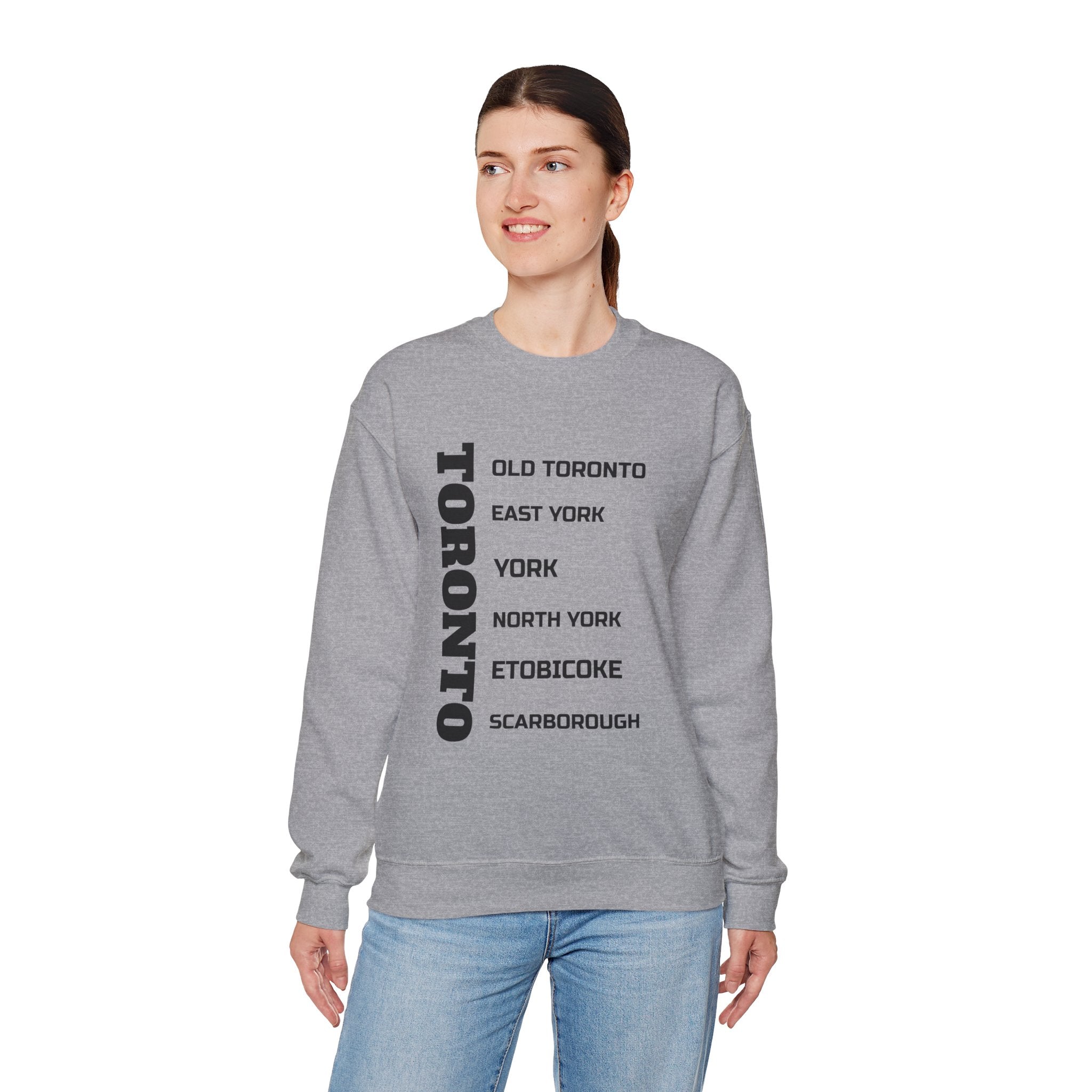 Viringee Toronto Six Boroughs Unisex Crewneck Sweatshirt