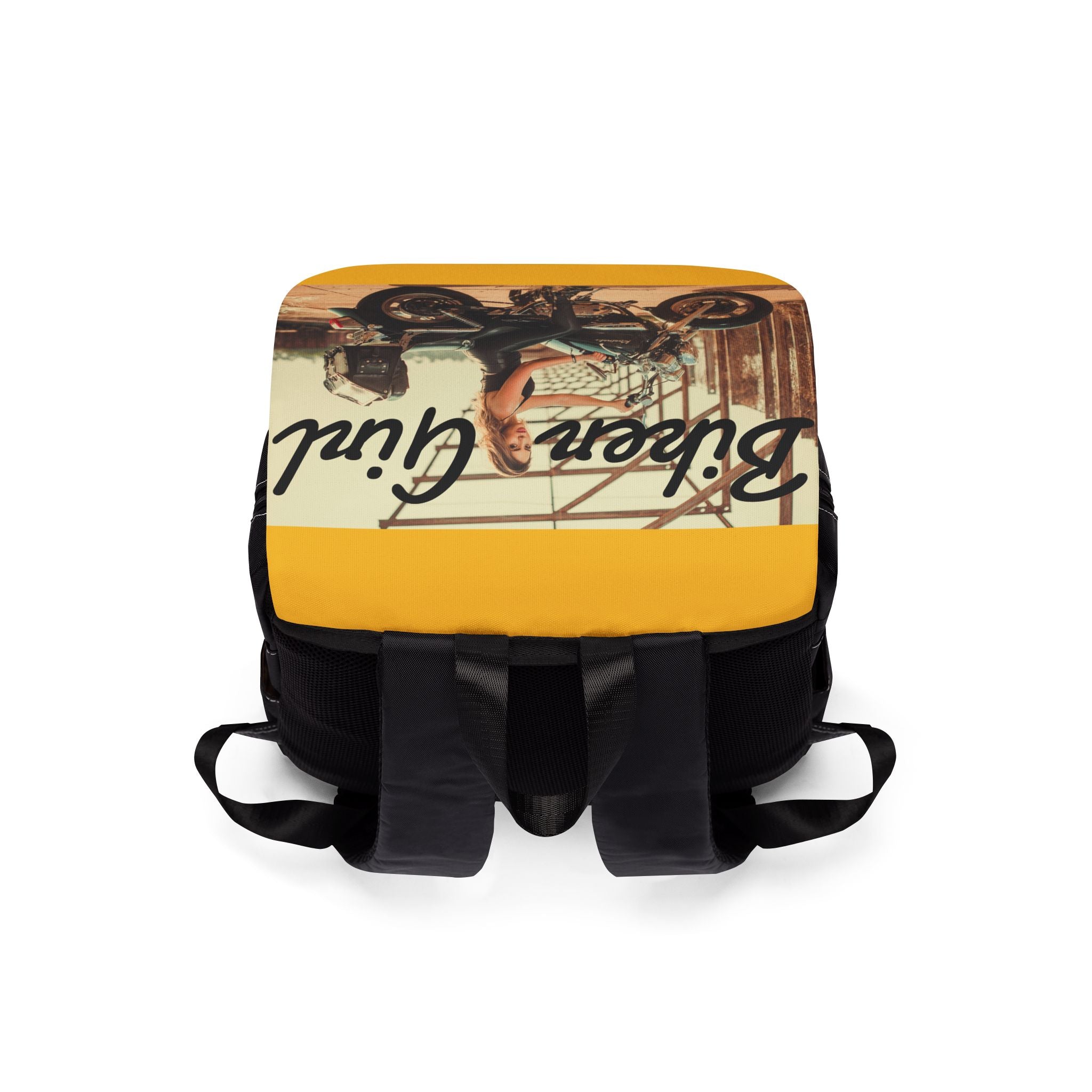 Viringee Biker Girl Unisex Shoulder Backpack