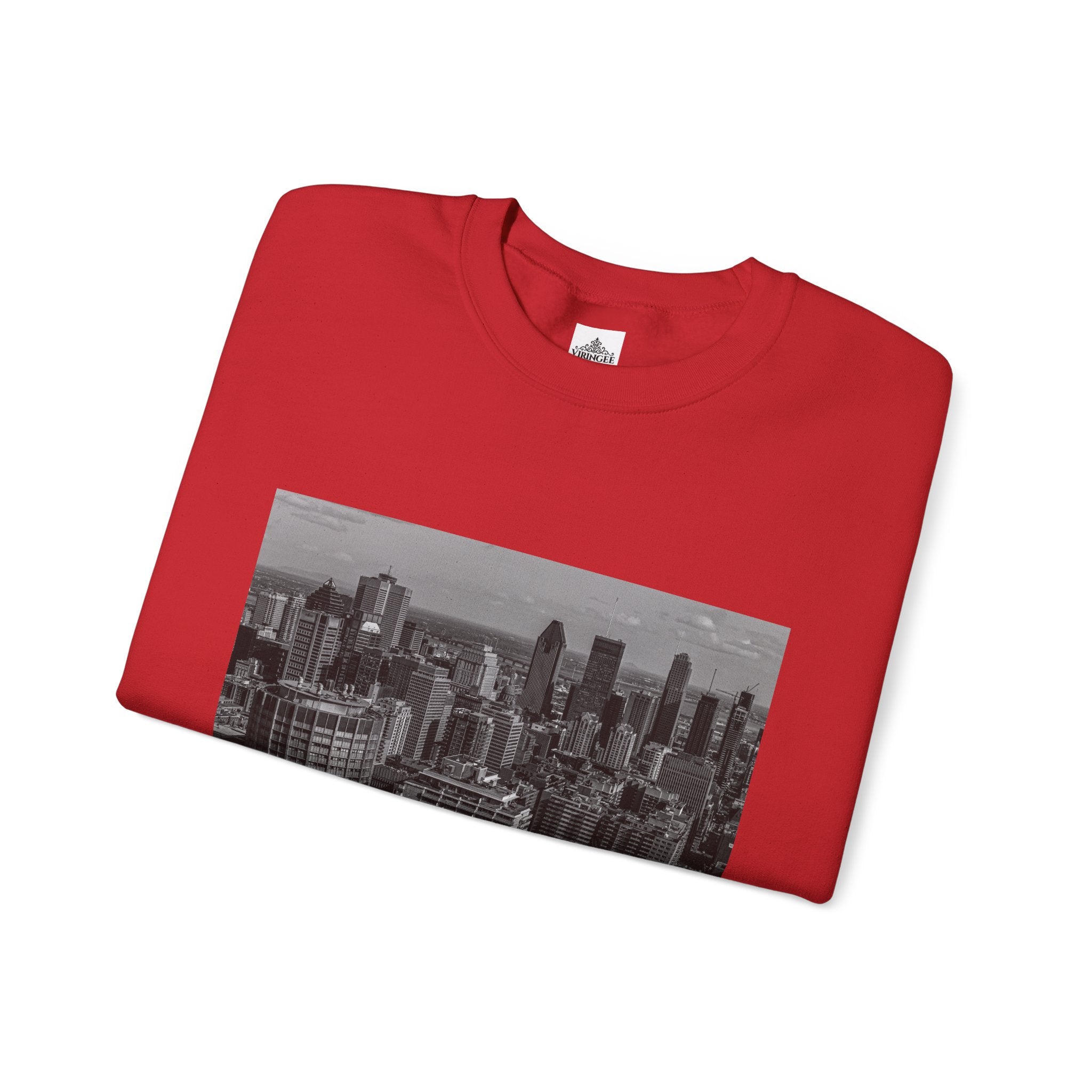 Viringee Montreal Skyline Unisex Crewneck Sweatshirt / Sweatshirt Unisexe Col Rond Viringee Montréal Skyline