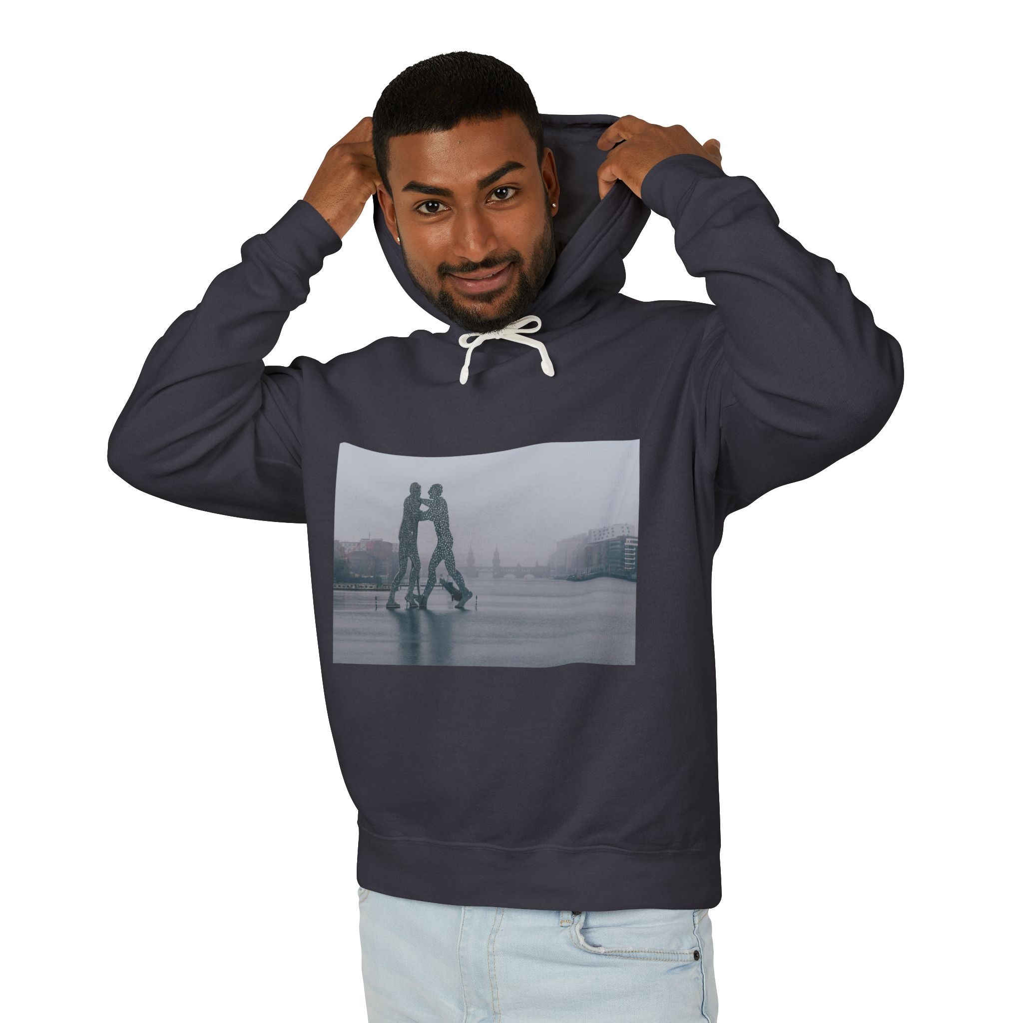 Viringee Molecule Man Unisex Lightweight Hooded Sweatshirt