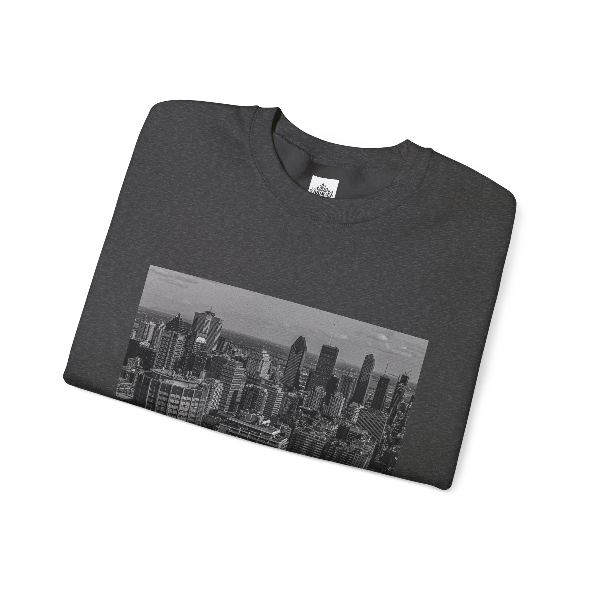 Viringee Montreal Skyline Unisex Crewneck Sweatshirt / Sweatshirt Unisexe Col Rond Viringee Montréal Skyline