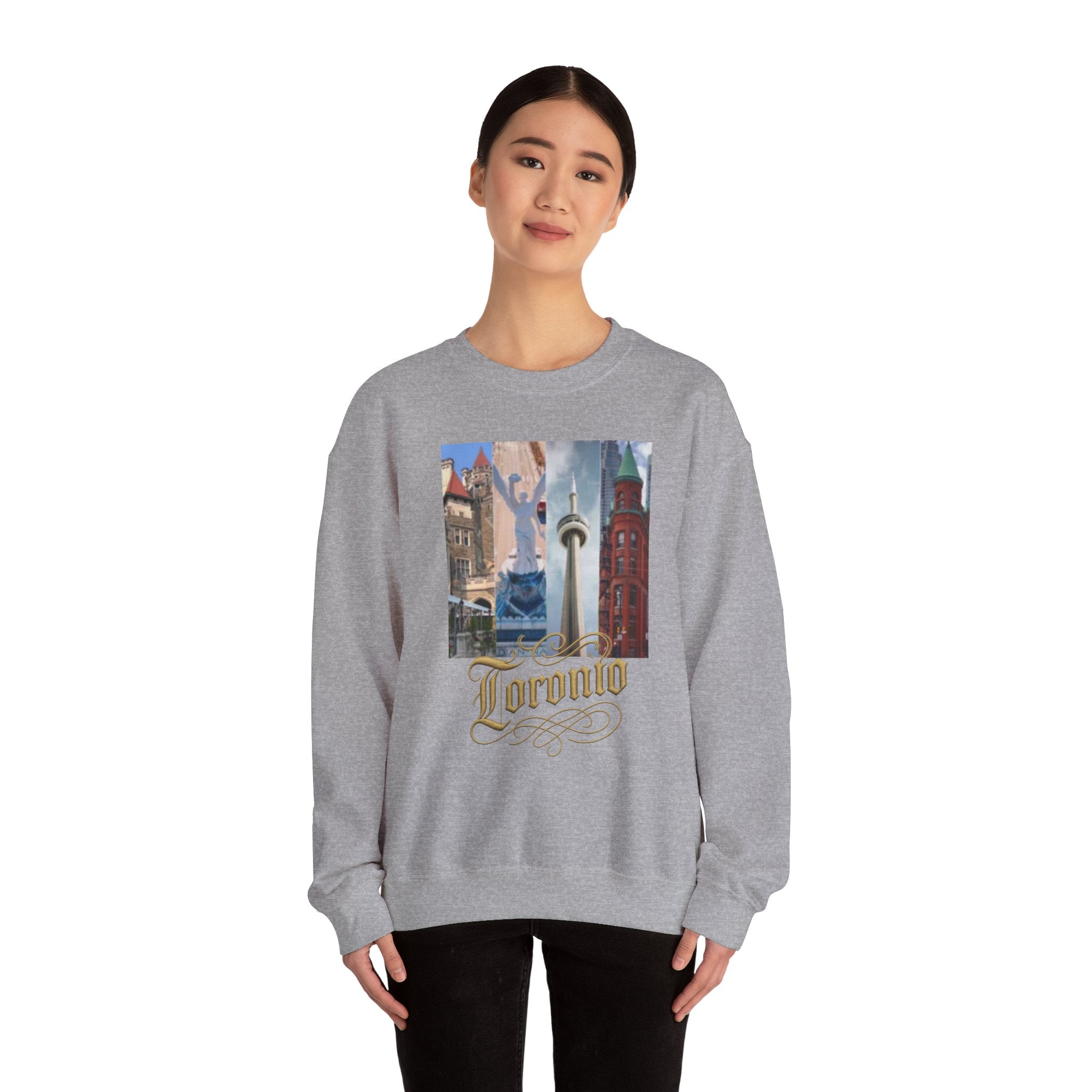 Viringee Toronto Travel Inspiration Crewneck Unisex Hoodie