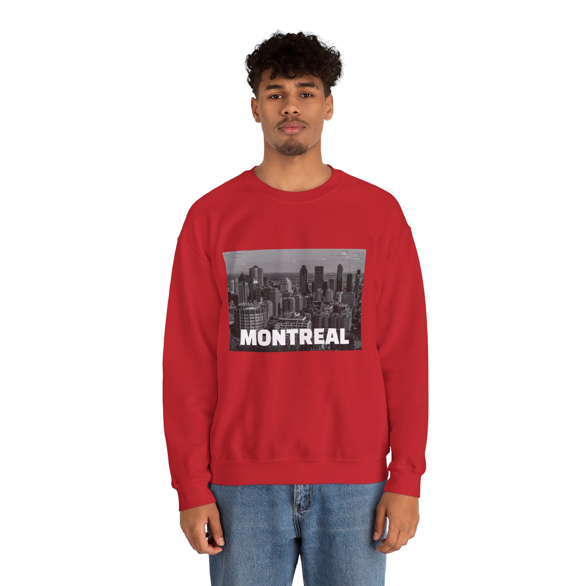 Viringee Montreal Skyline Unisex Crewneck Sweatshirt / Sweatshirt Unisexe Col Rond Viringee Montréal Skyline