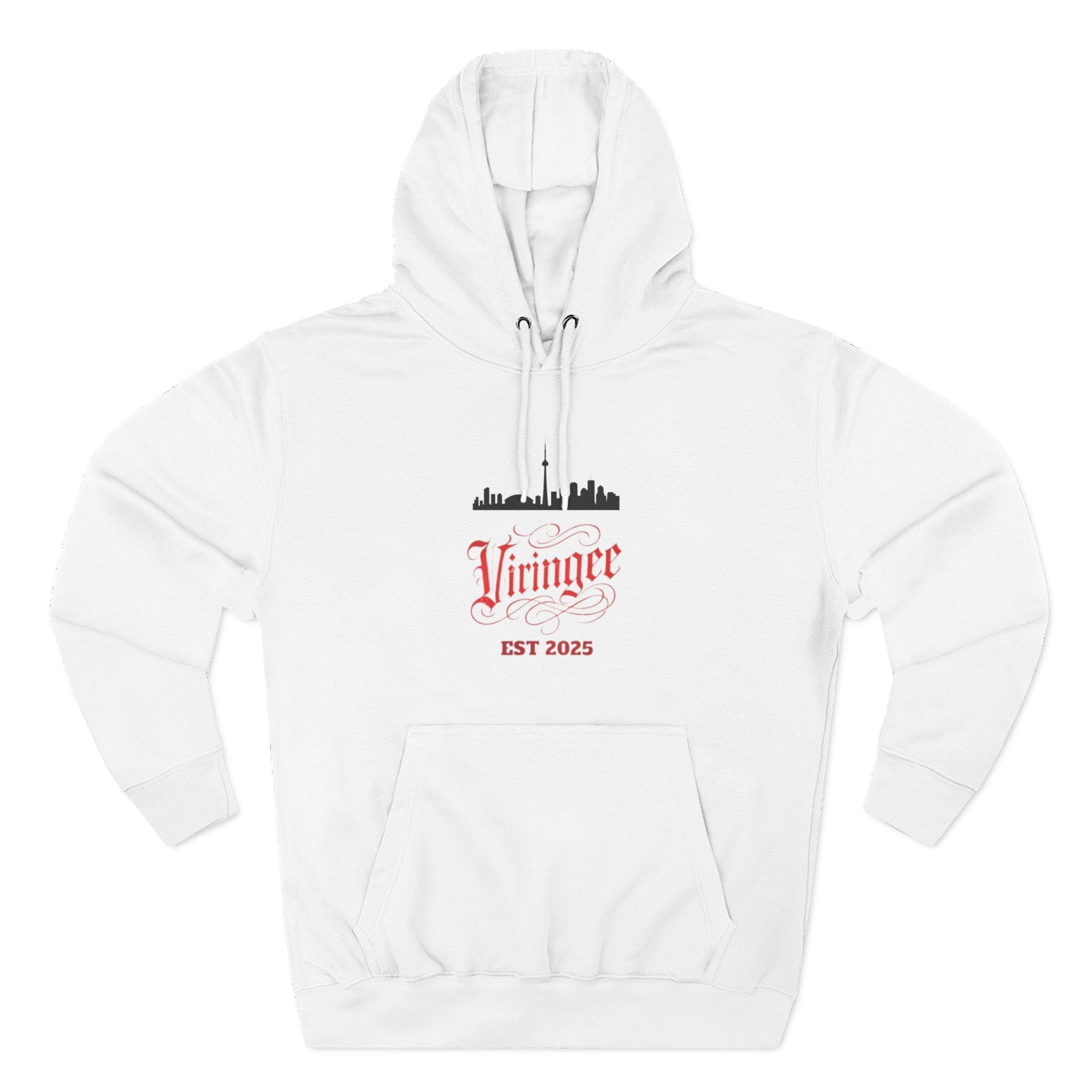 Viringee Toronto Skyline Graphic Fleece Hoodie
