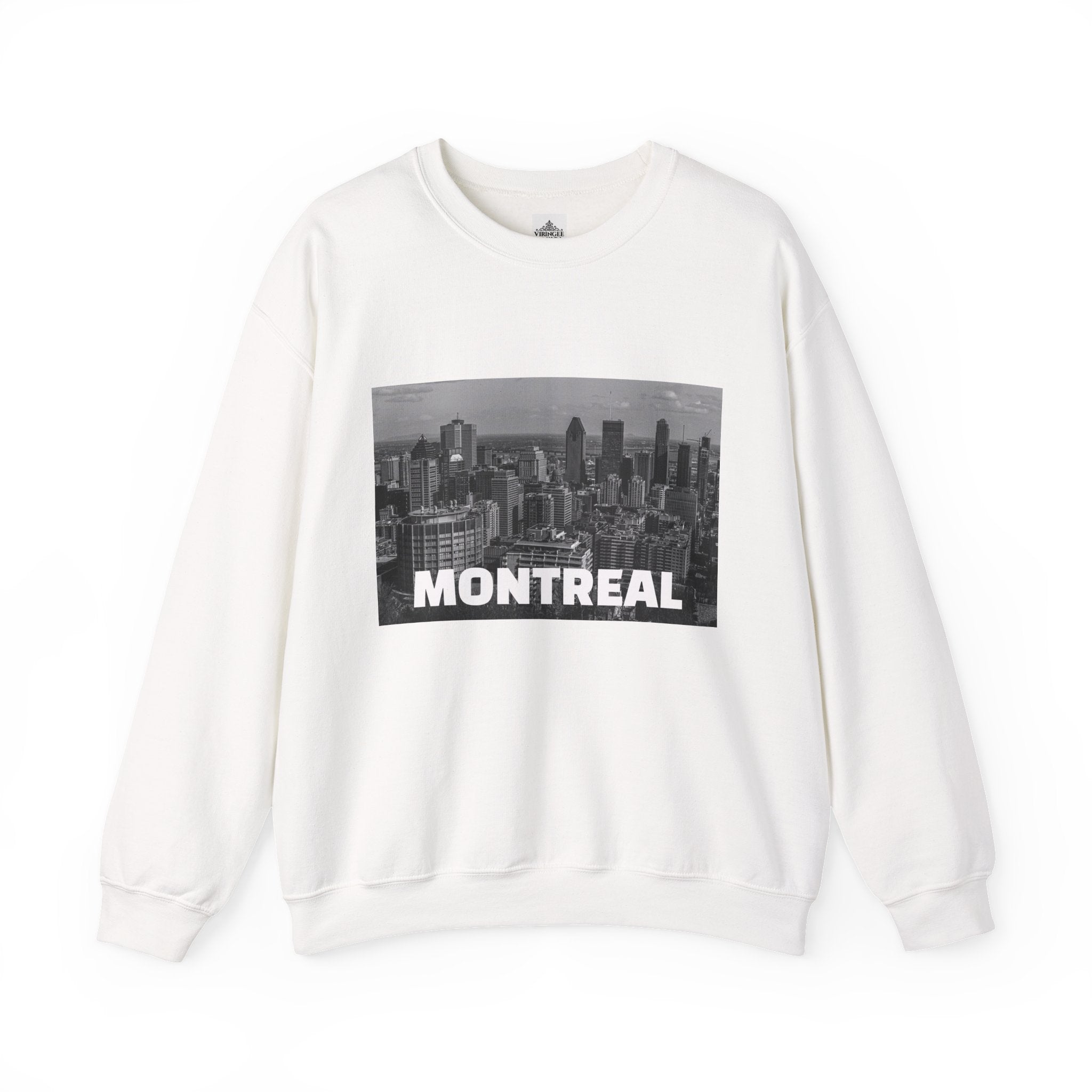 Viringee Montreal Skyline Unisex Crewneck Sweatshirt / Sweatshirt Unisexe Col Rond Viringee Montréal Skyline