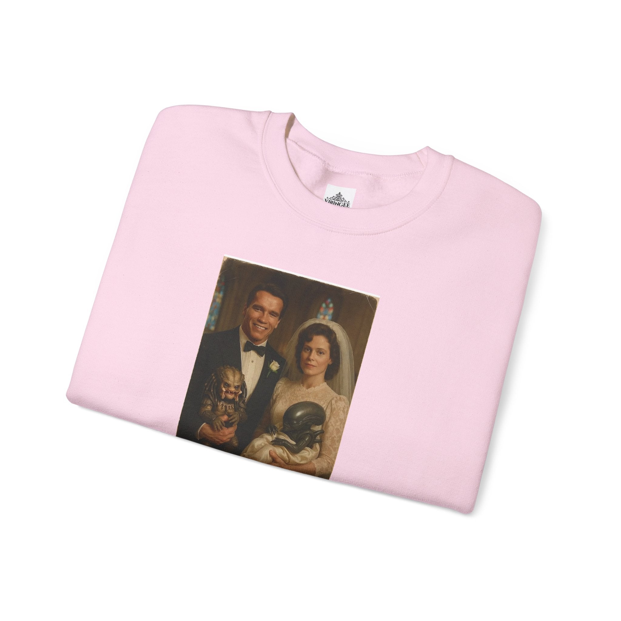 Viringee Vintage Couple Portrait Crewneck Sweatshirt