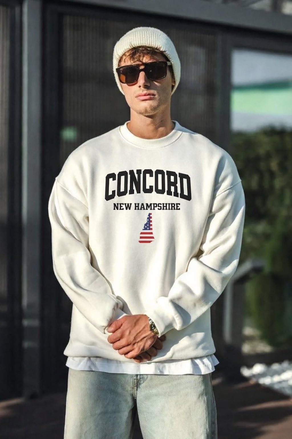 Viringee Concord New Hampshire Crewneck Sweatshirt