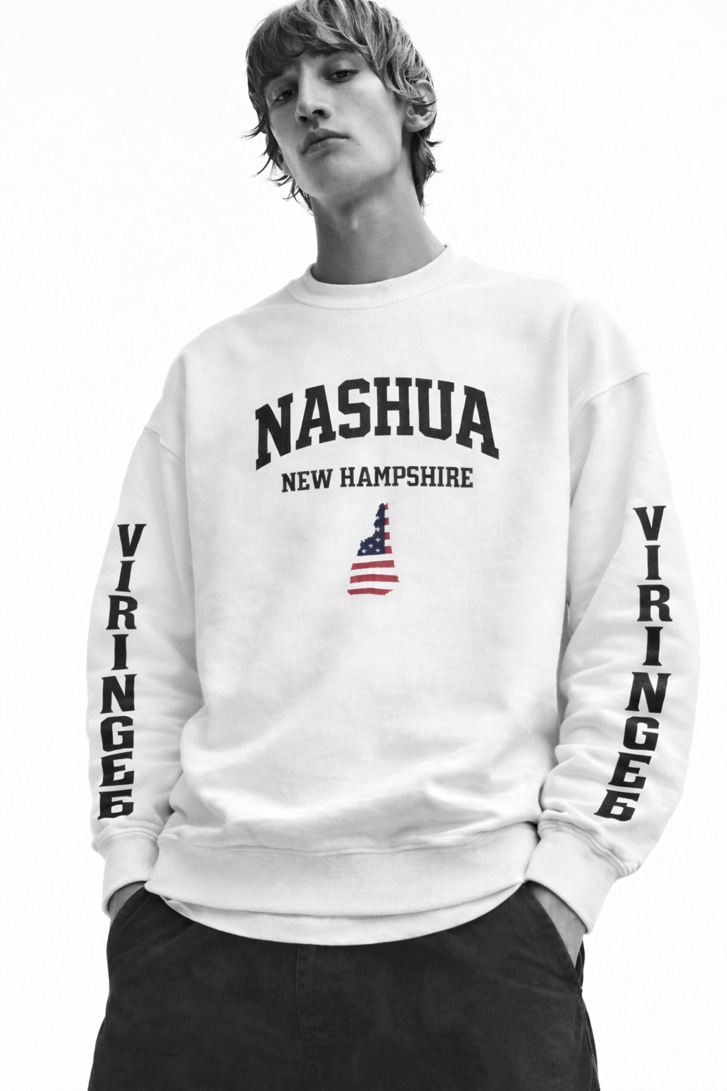 Viringee Nashua New Hampshire Crewneck Sweatshirt