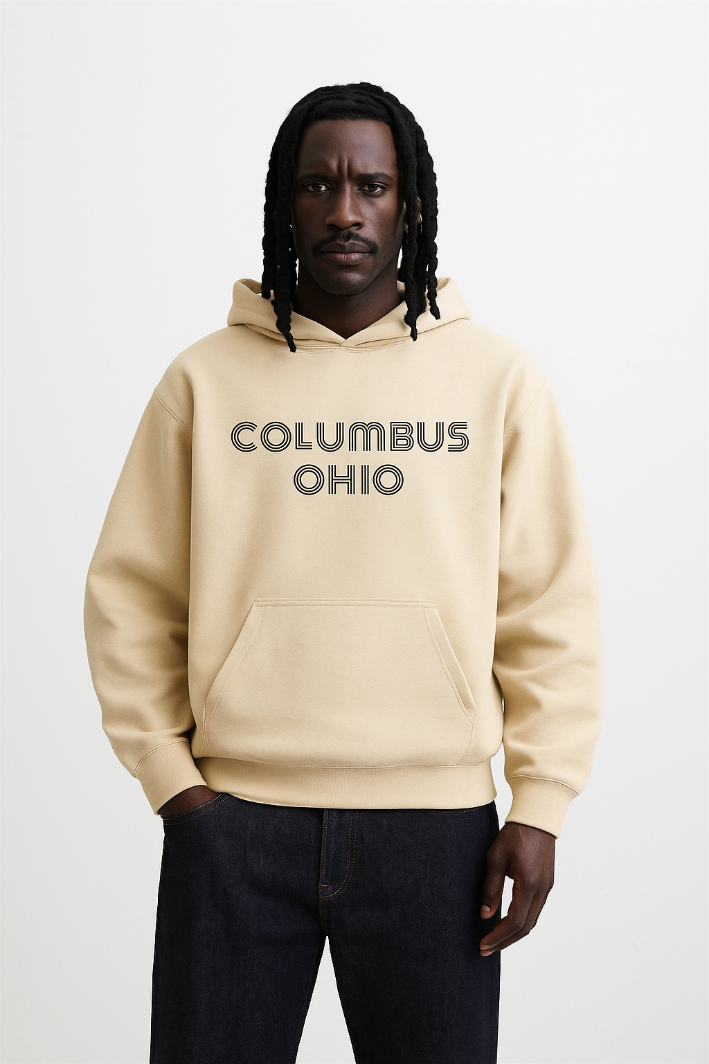 Unisex Columbus Ohio sweatshirt combining streetwear style and cozy fit