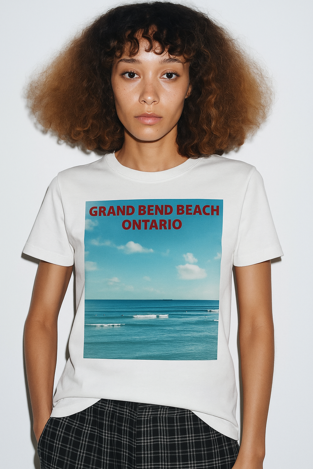 Viringee Grand Bend Beach Ontario Unisex Jersey Beach Tee