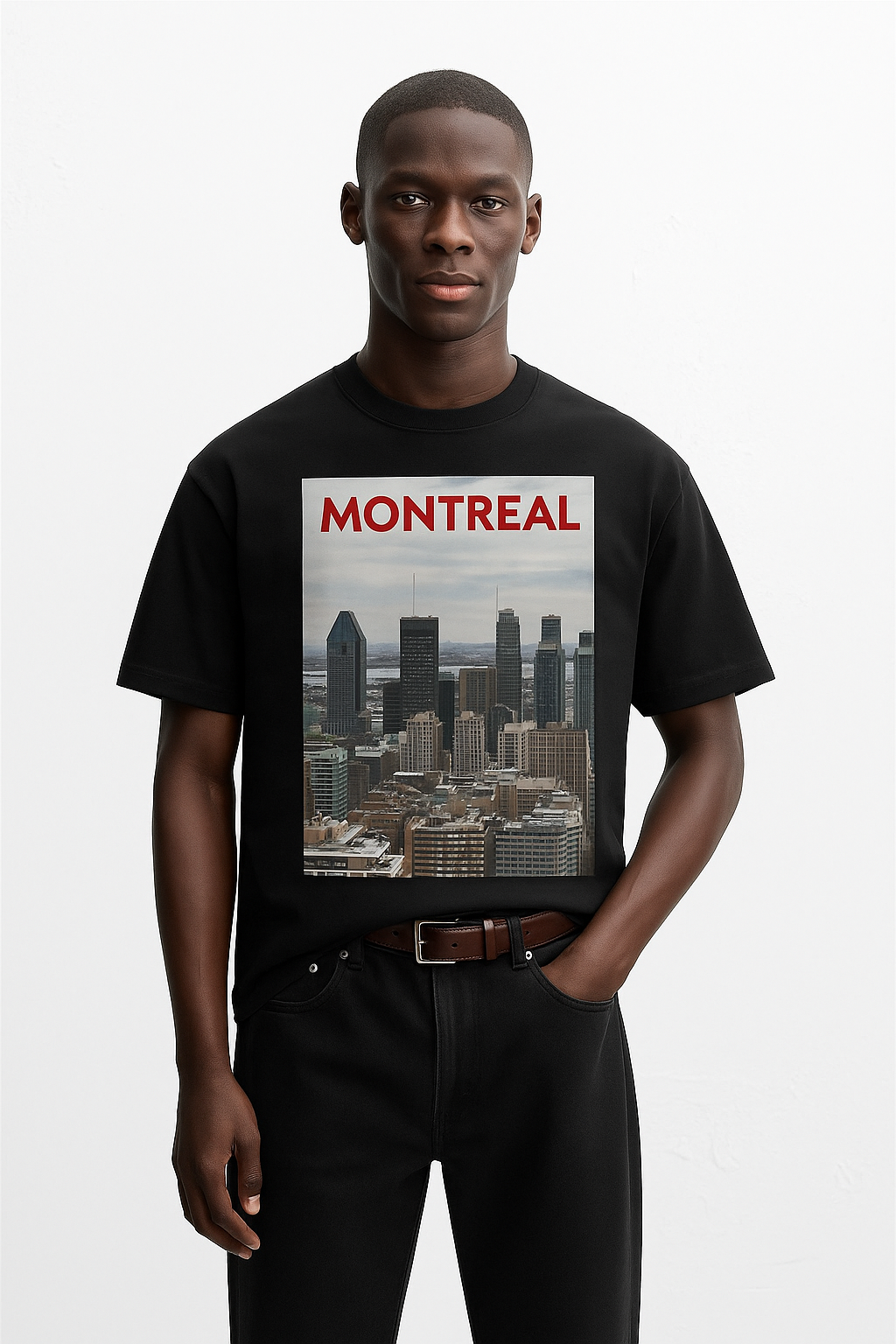 Viringee Montreal Cityscape Unisex Tee / T-shirt Unisexe Viringee – Panorama de Montréal