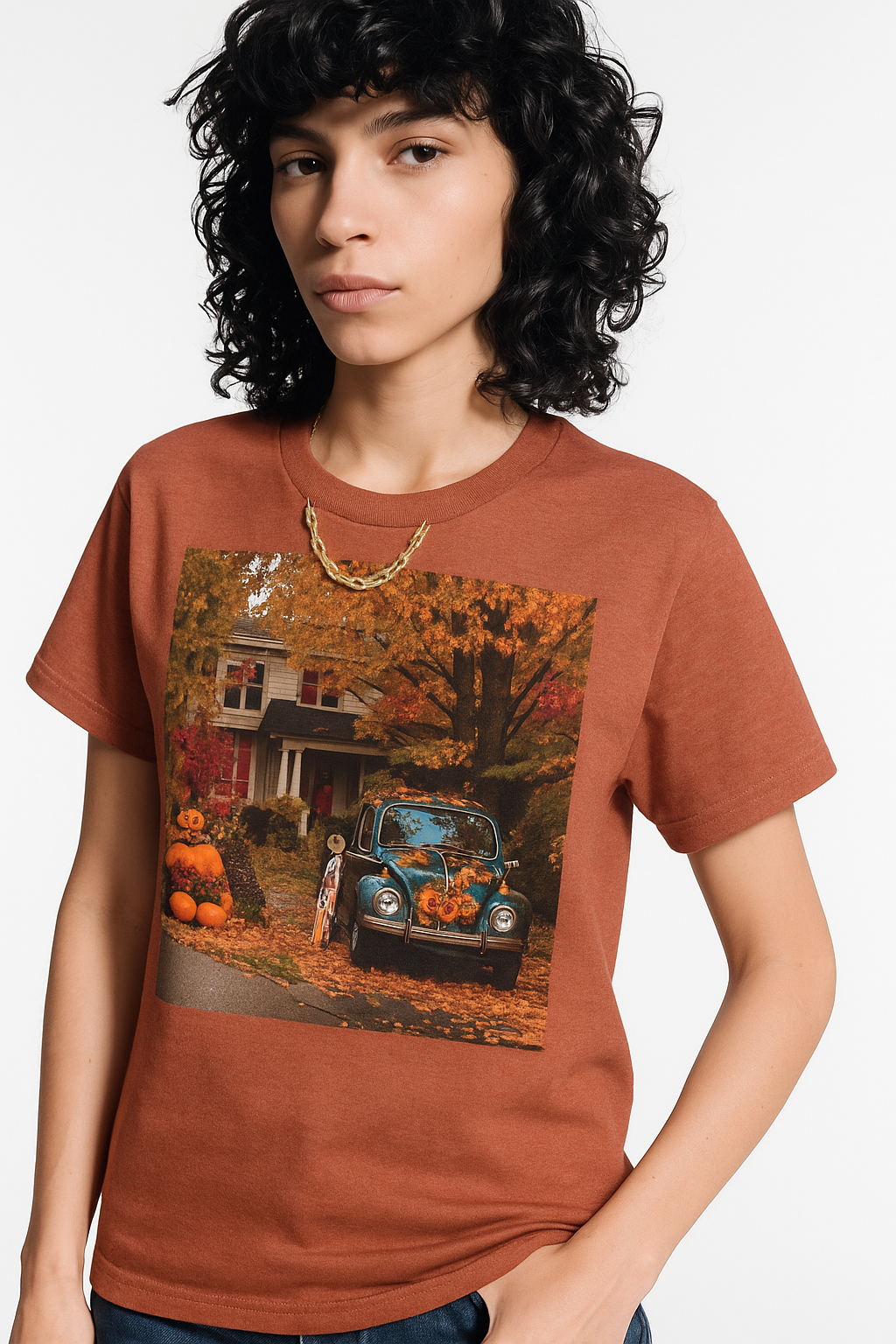 Viringee Autumn Vibes Unisex Jersey T Shirt