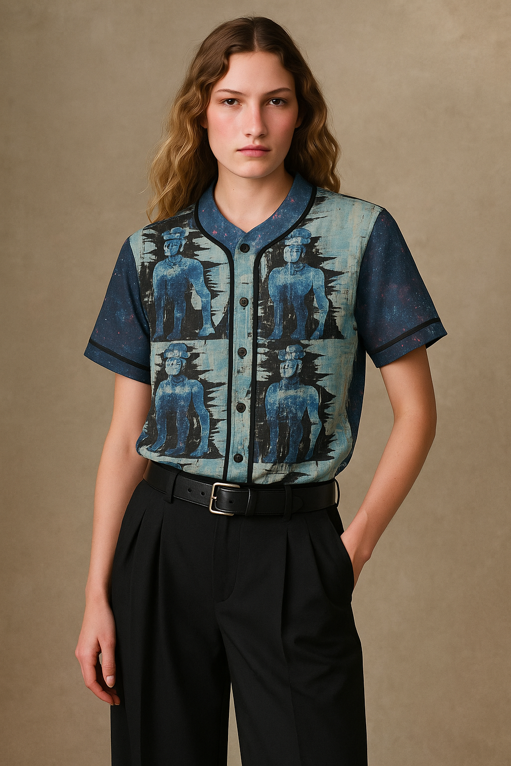 Viringee Blue Decrypto Women's Shirt