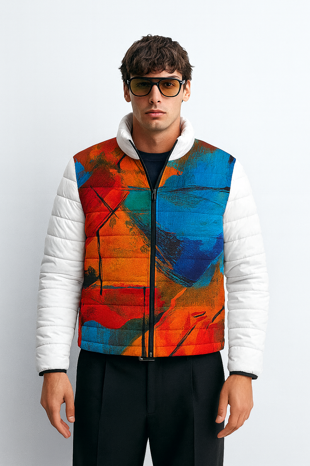 Viringee Hardedge Mosaic Duotone Men's Puffer Jacket